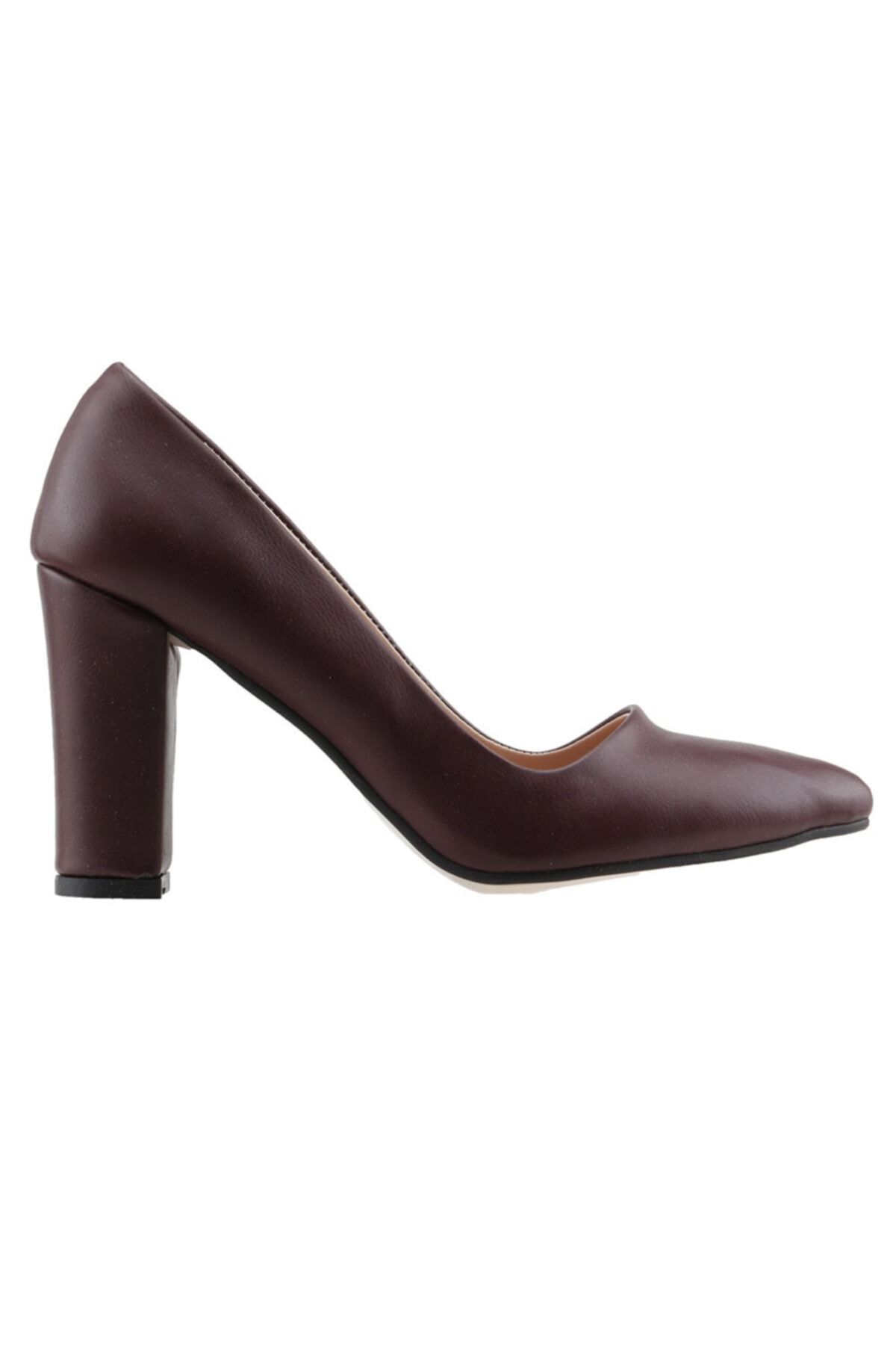 Ayakland 137029-311 Kadın Bordo Cilt 8 cm Topuk Ayakkabı