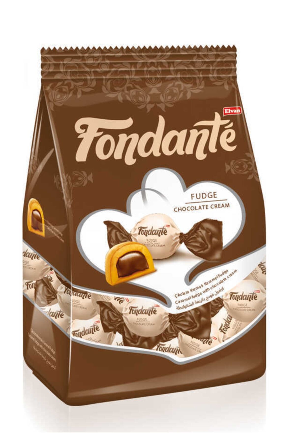 Elvan Fondante Fudge Çikolata Kremalı 500 Gr. (1 Poşet)