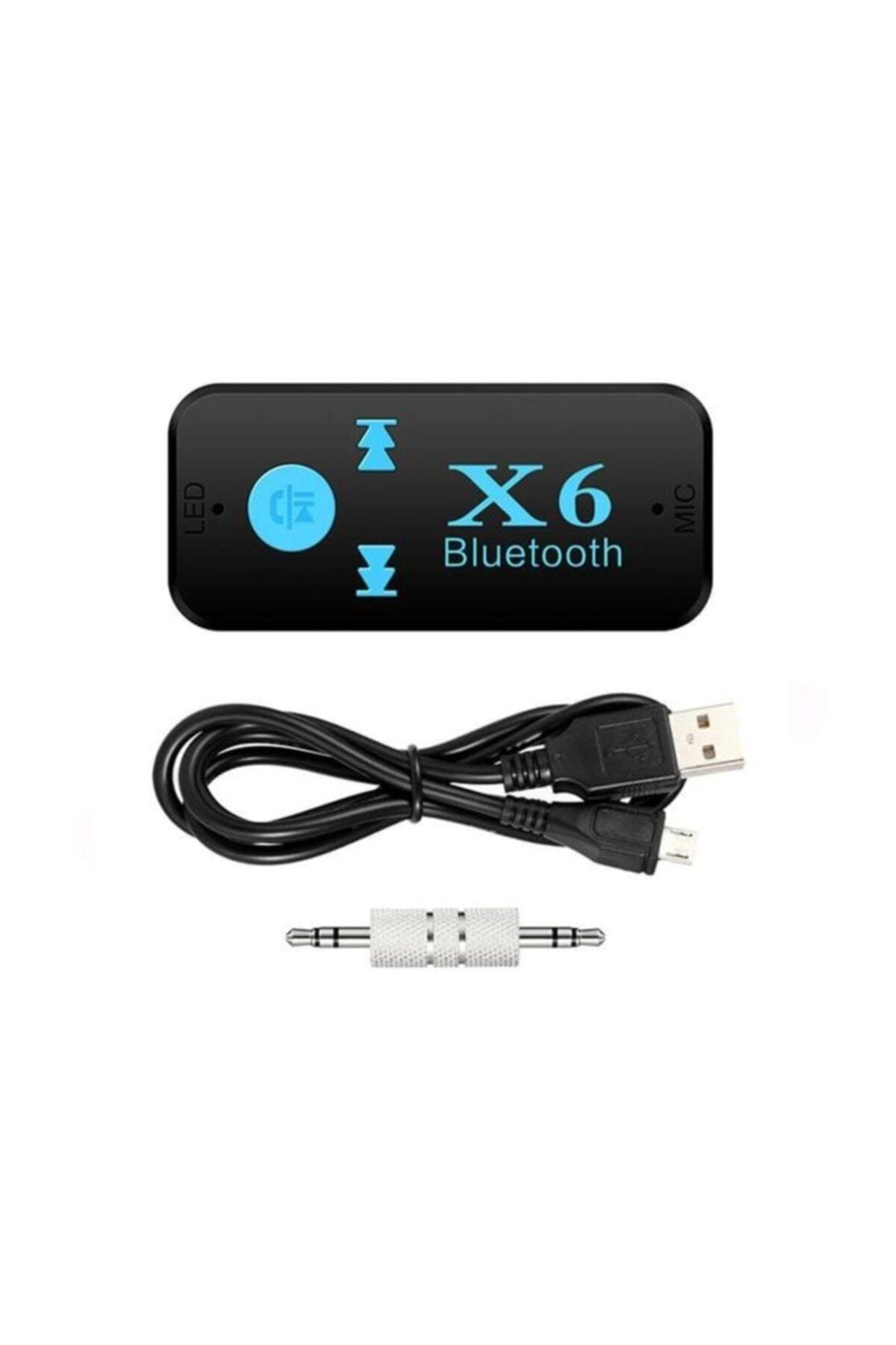 Gomax X6 Hafıza Kart Girişli Bluetooth Aux Araç Kiti 3in1