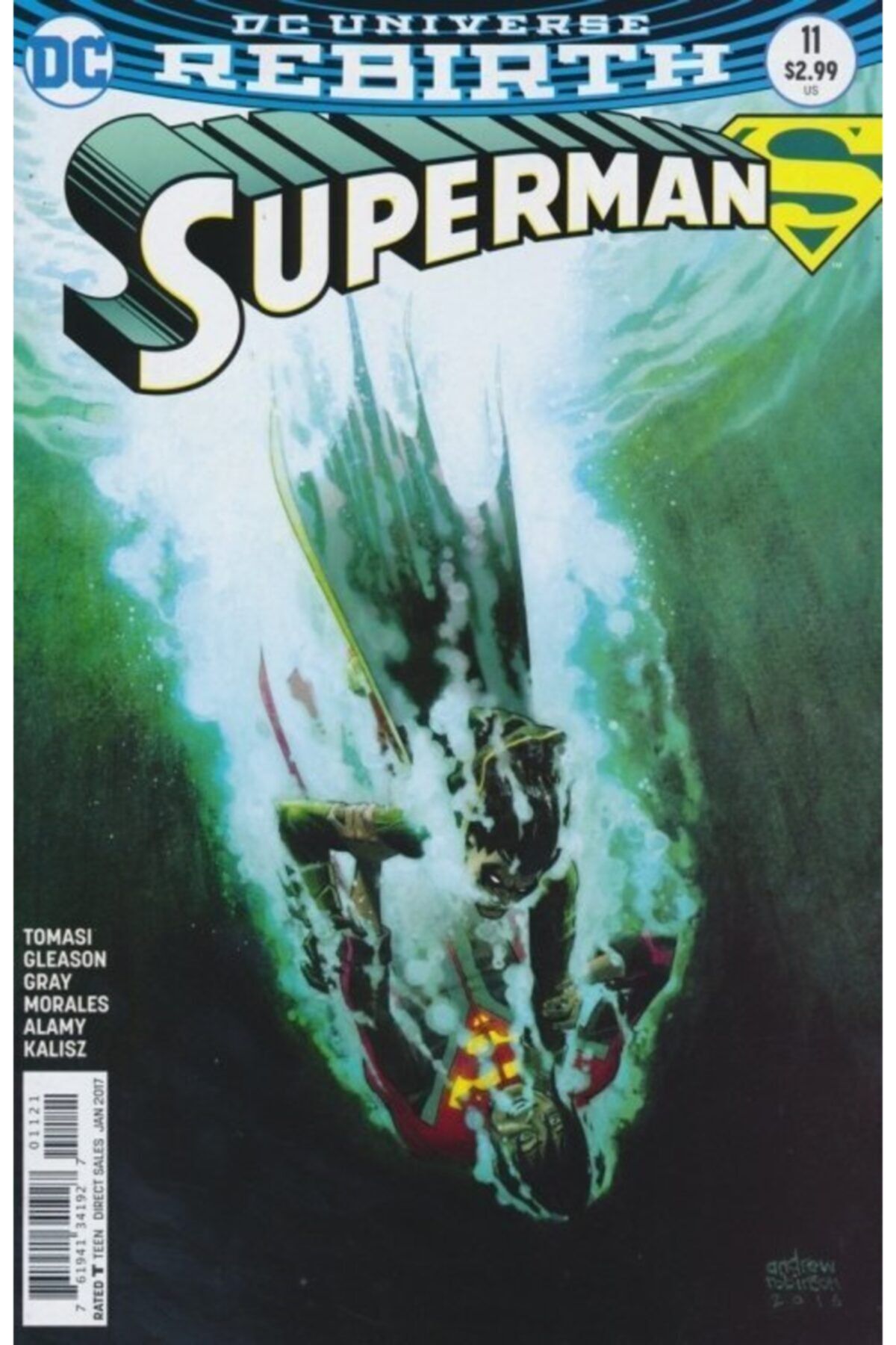 TM & DC Comics-Warner Bros Superman (2016-) #11 (variant Ed) Fasikül Ingilizce Çizgi Roman