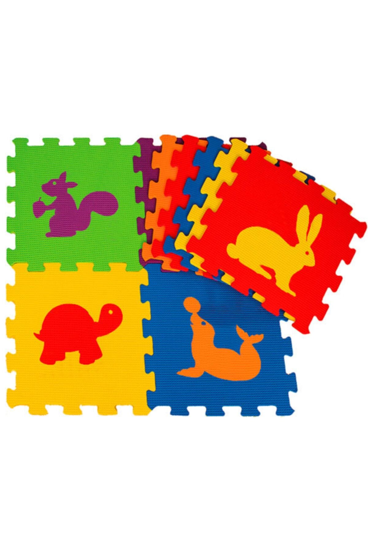 PARTİSERÜVENİ Eva Puzzle Hayvan Şekilli Oyun Halısı 306 Matrax Oyuncak