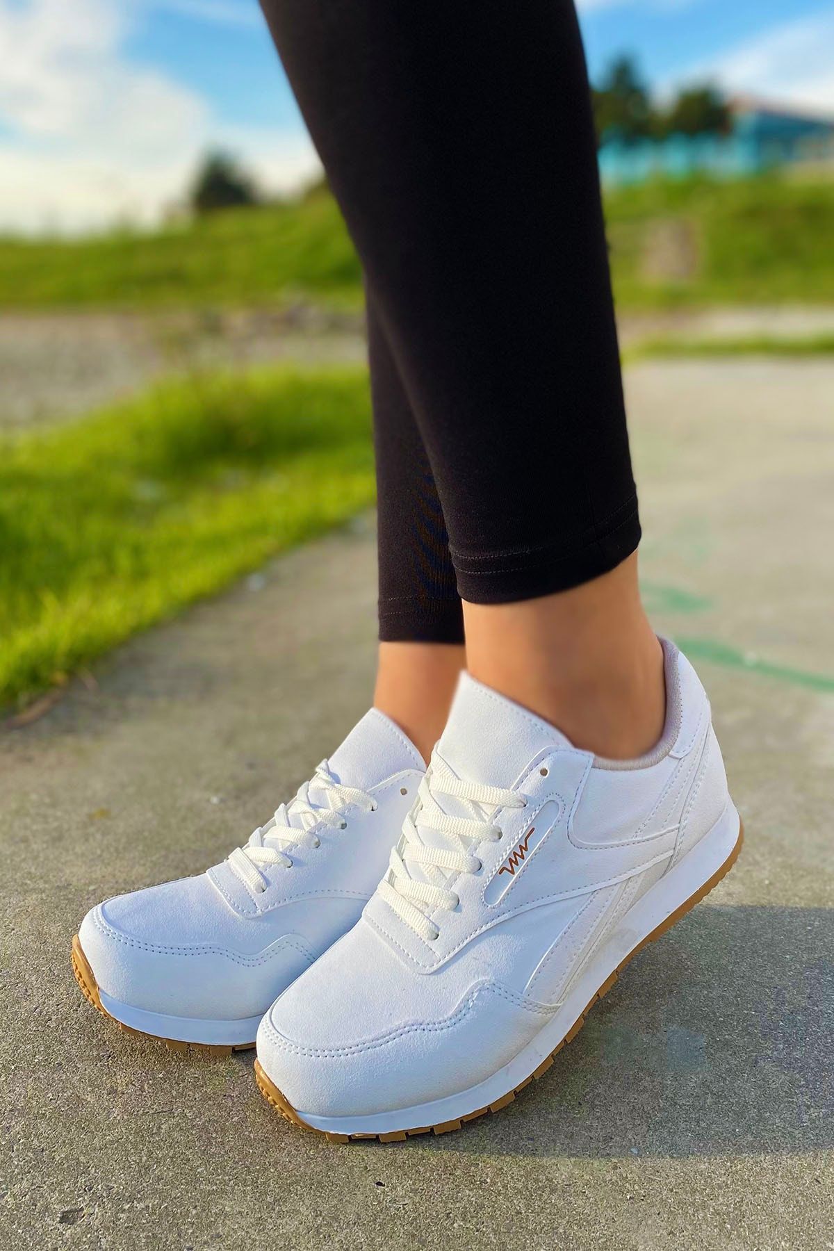 Hotan Unisex Beyaz Spor Ayakkabı