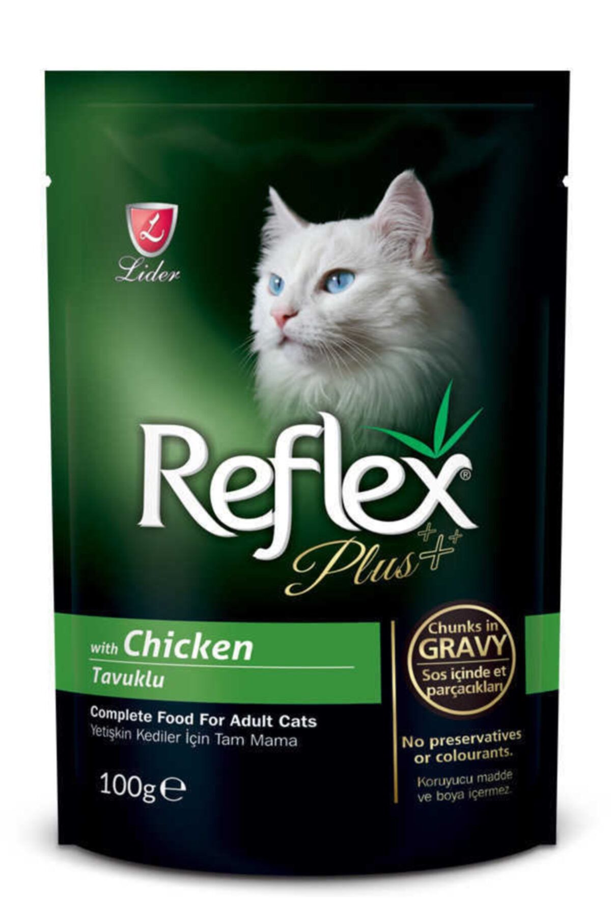 Reflex Yetişkin Kediler Için Tavuklu Sos Içinde Et Parçacıkları 100 G-20 Adet
