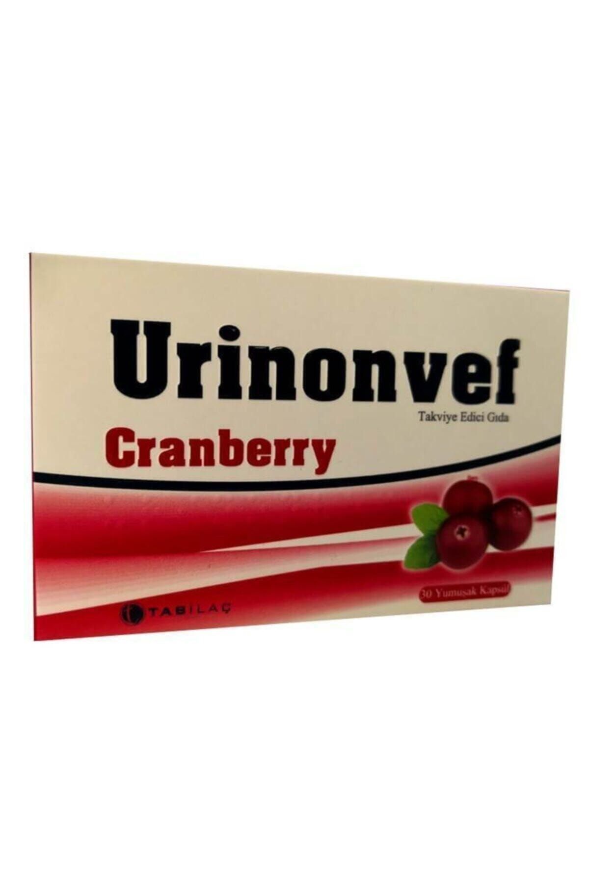Urinonvef Urinonvef Cranberry 30 Kapsül