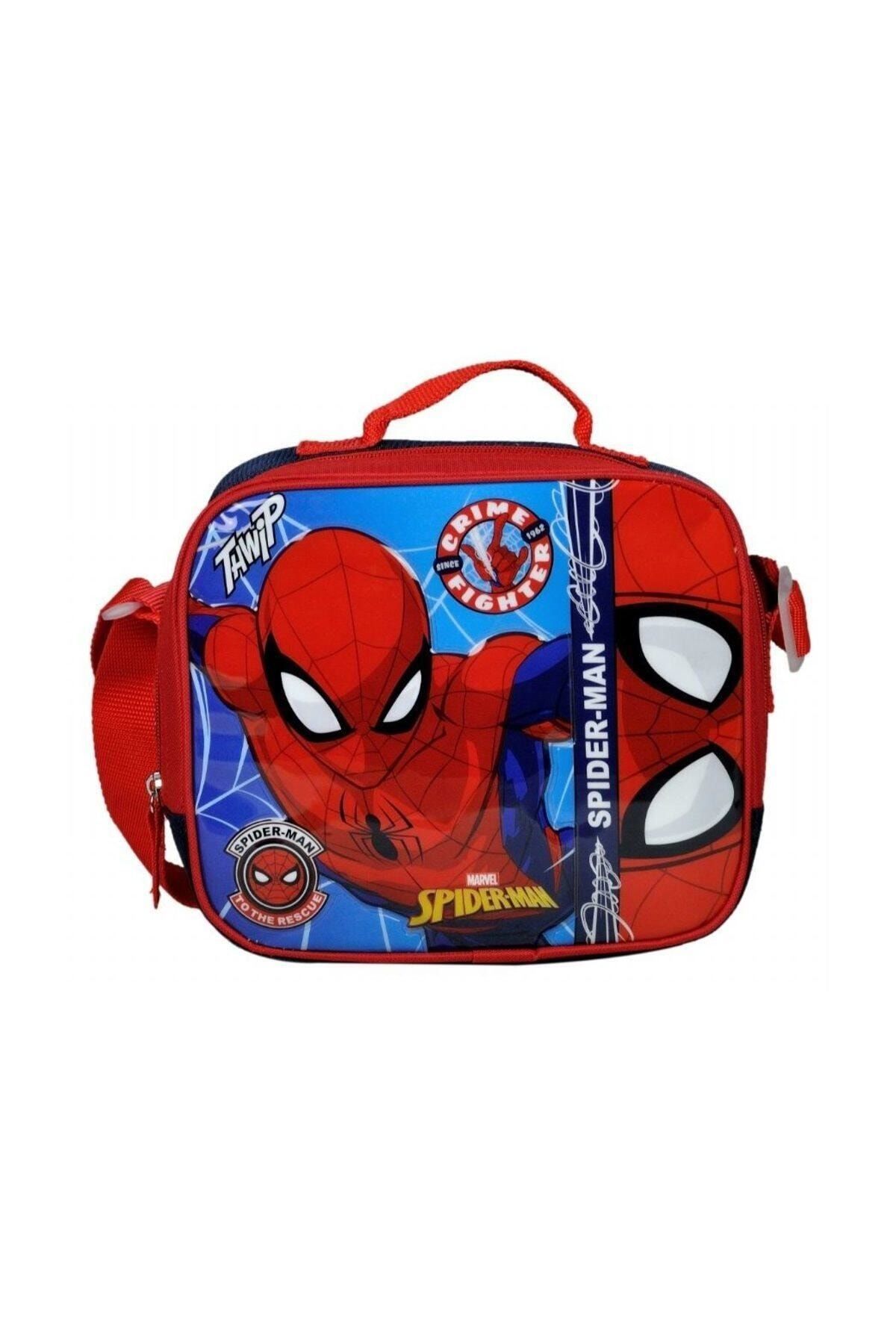 DİSNEY Erkek Çocuk Kırmızı Spider-Man Kabartmalı Okul Beslenme Çantası 96614