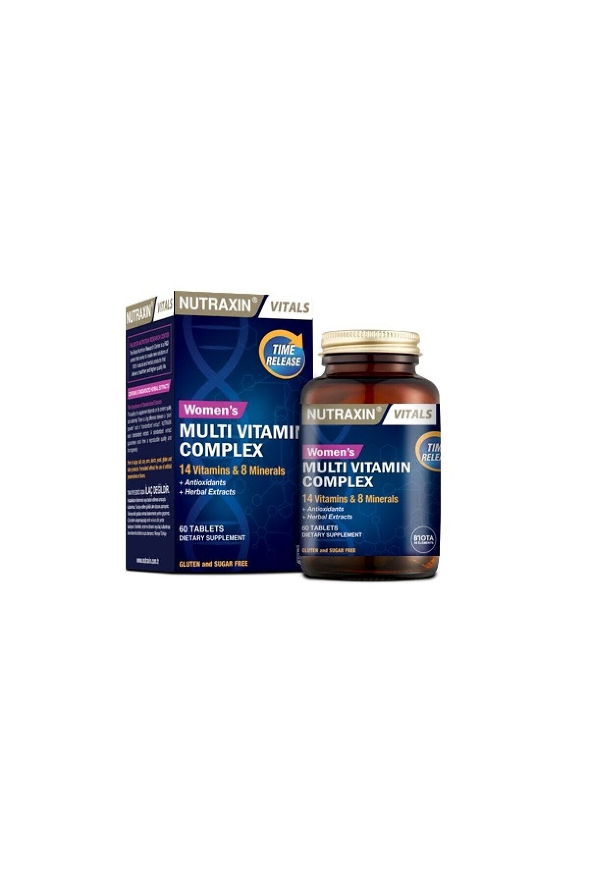 Nutraxin Women's Multi Vitamin Ve Mineraller Içeren Complex Takviye Gıda 60 Tablet