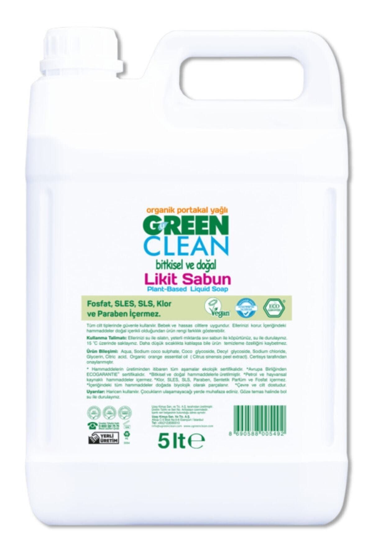 Green Clean Organik Portakal Yağlı Likit Sabun 5000 ml