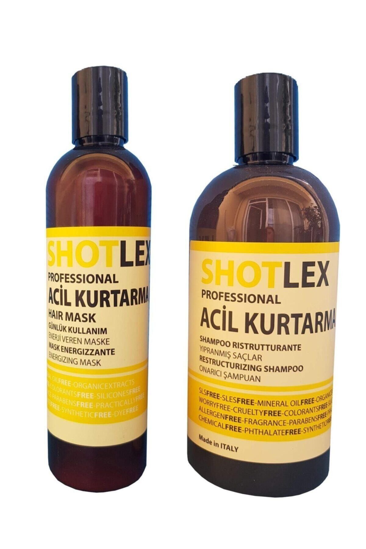 shotlex Professional Acil Kurtarma Şampuan 525ml + Acil Kurtarma Maske 275ml