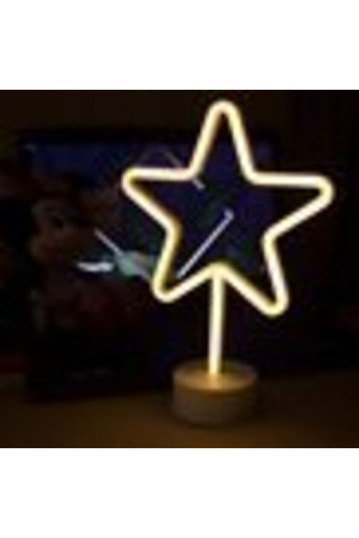 Doğuş Dogusdeco Yıldız Neon Led Işıklı Masa-gece Lambası Dekoratif Neon Led Lamba