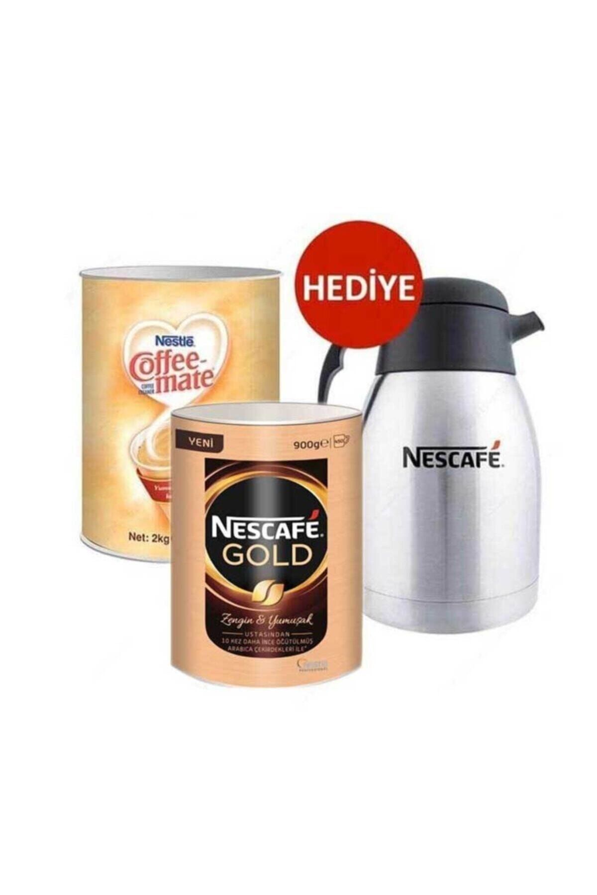 Nescafe Gold 900 Gr + Coffee Mate 2 Kg -termos Hediye