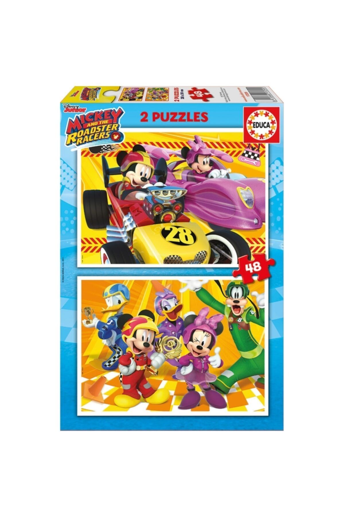 EDUCA Mickey Mouse Roadstar Racers, Disney 2 X 48 Parça