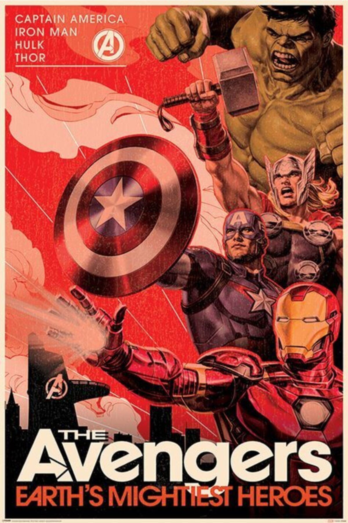 Pyramid International Maxi Poster Avengers (golden Age Hero Propaganda)
