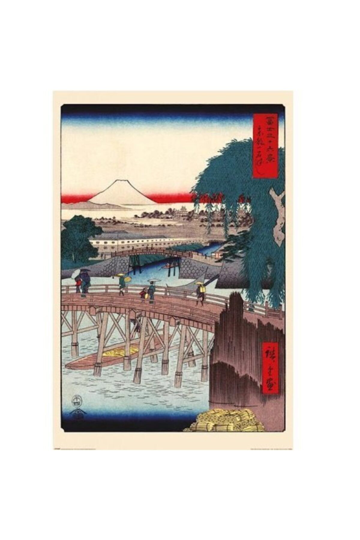 Pyramid International Maxi Poster Hiroshige (ıchikoku Bridge In The Eastern Capital)