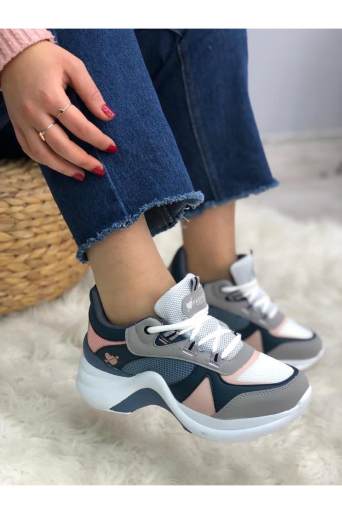 Twingo Kadın Pudra Turkuaz Sneaker Ayakkabı