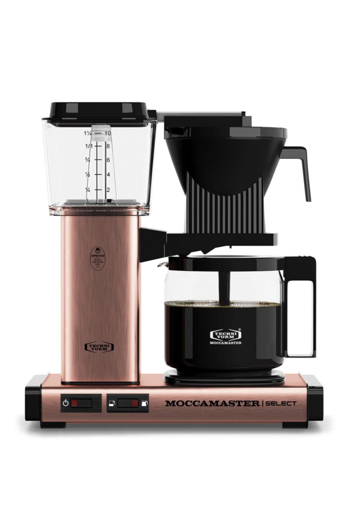 Select Filtre Kahve Makinesi Cam Potlu (BAKIR)