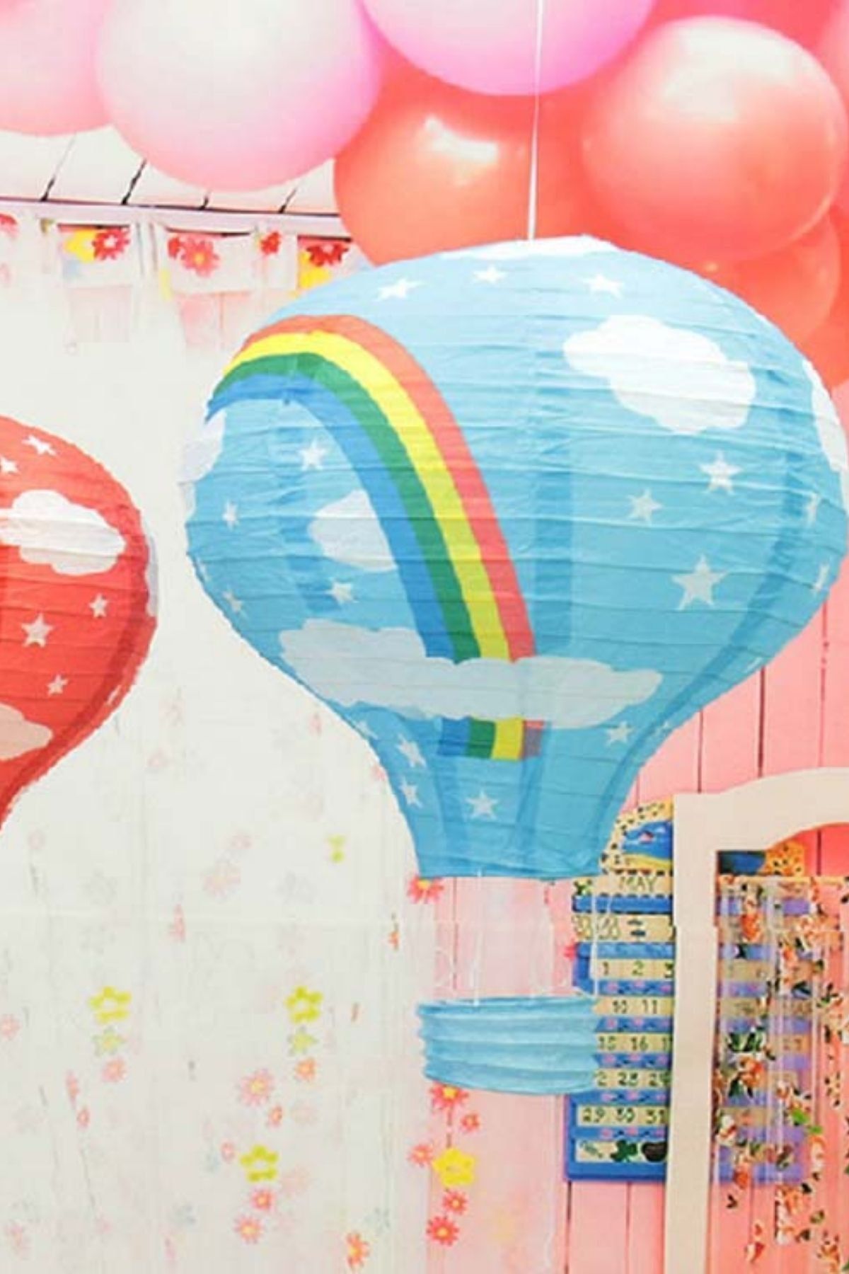 Buffer Renkli Dekoratif Tavana Asılabilir Kağıt Balon