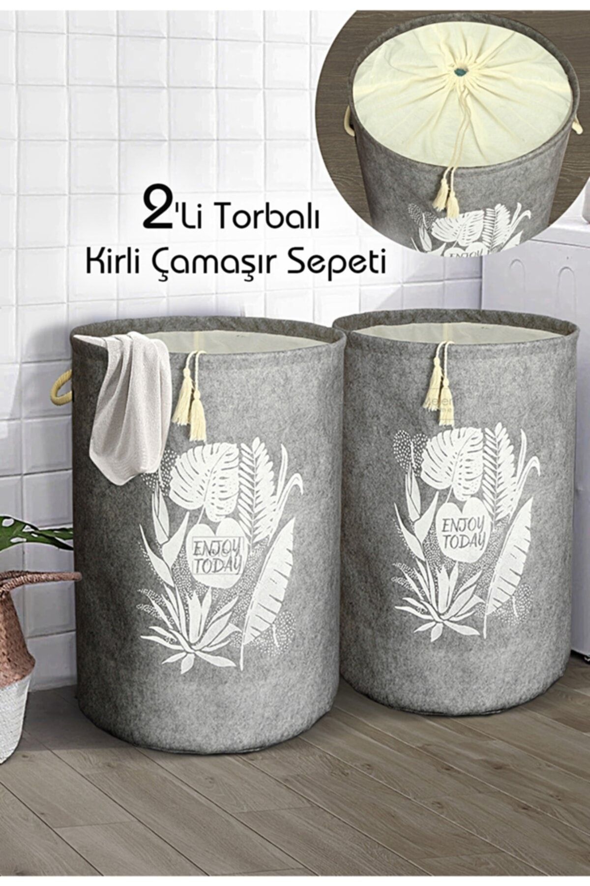 MorBebe Çamaşır Sepeti, Oyuncak Sepeti, Kirli Kıyafet Sepeti, Banyo Düzenleyici