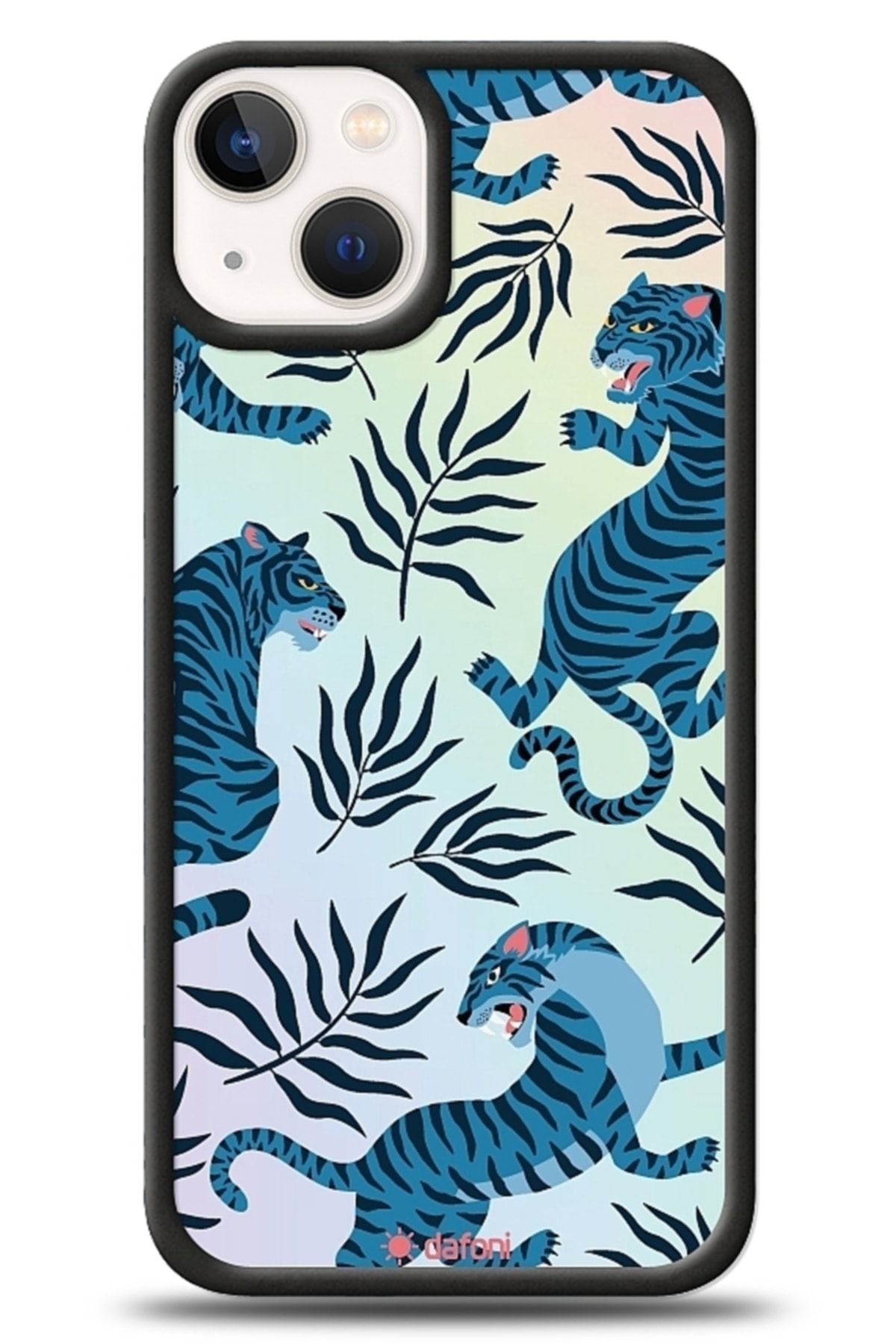 Dafoni Iphone 13 Mini Blue Tiger Kılıf