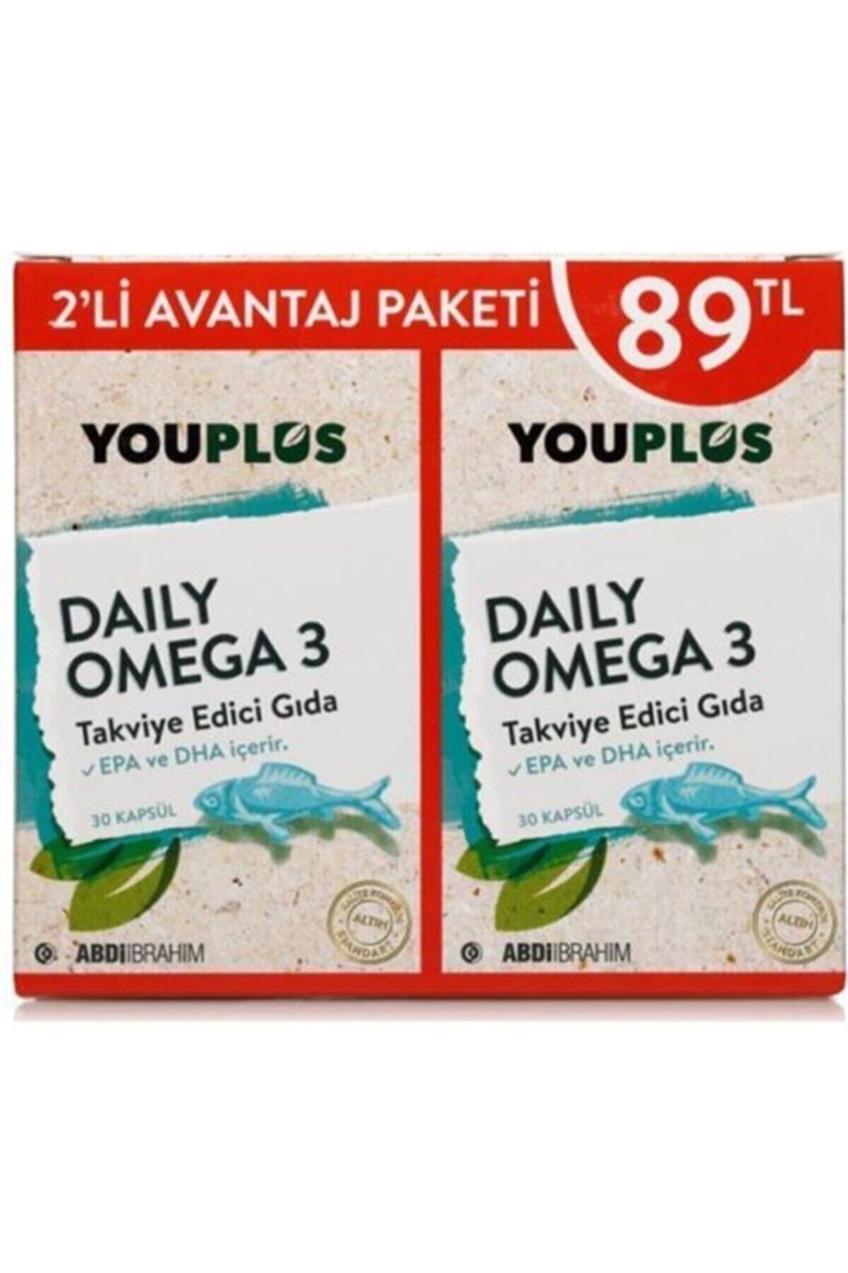 Youplus Daily Omega 3 30 Kapsül  2 Al 1 Öde Kofre