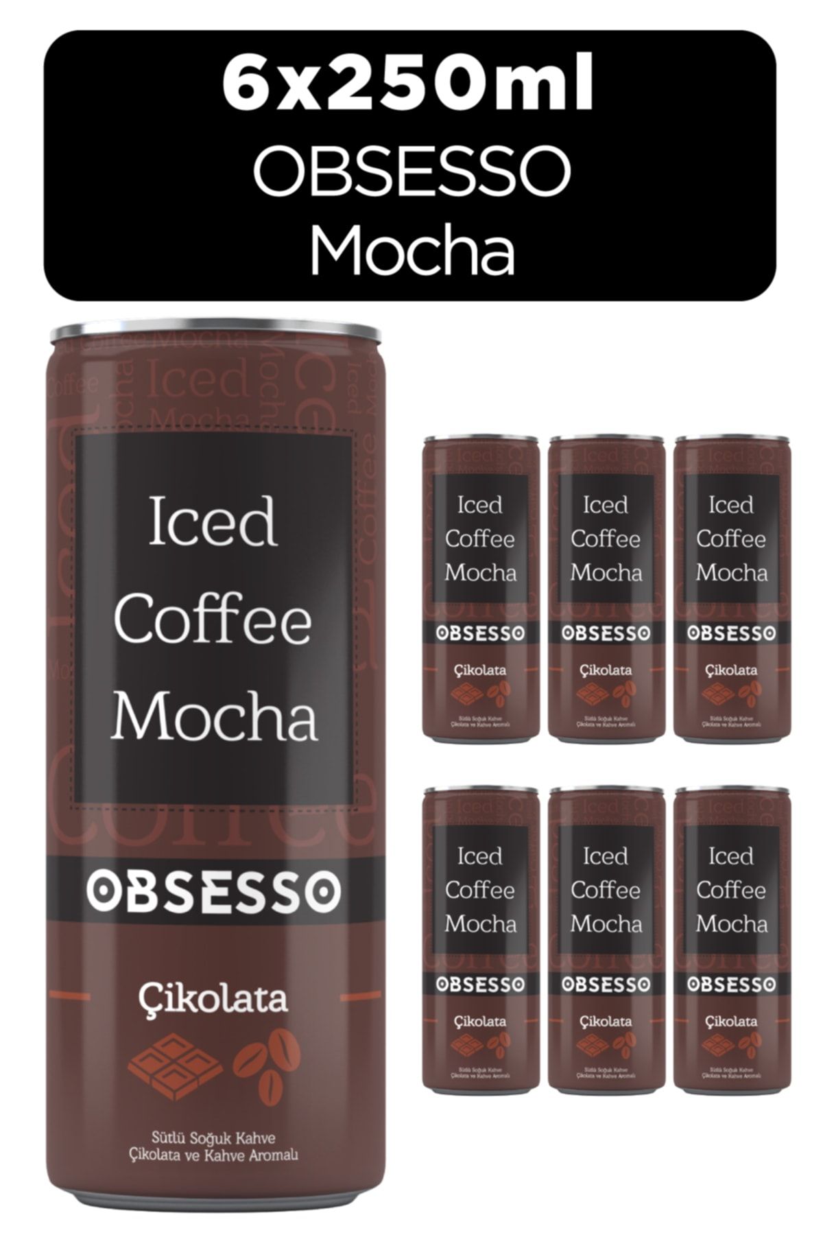 OBSESSO Iced Coffe Mocha 250 Ml - 6 Adet