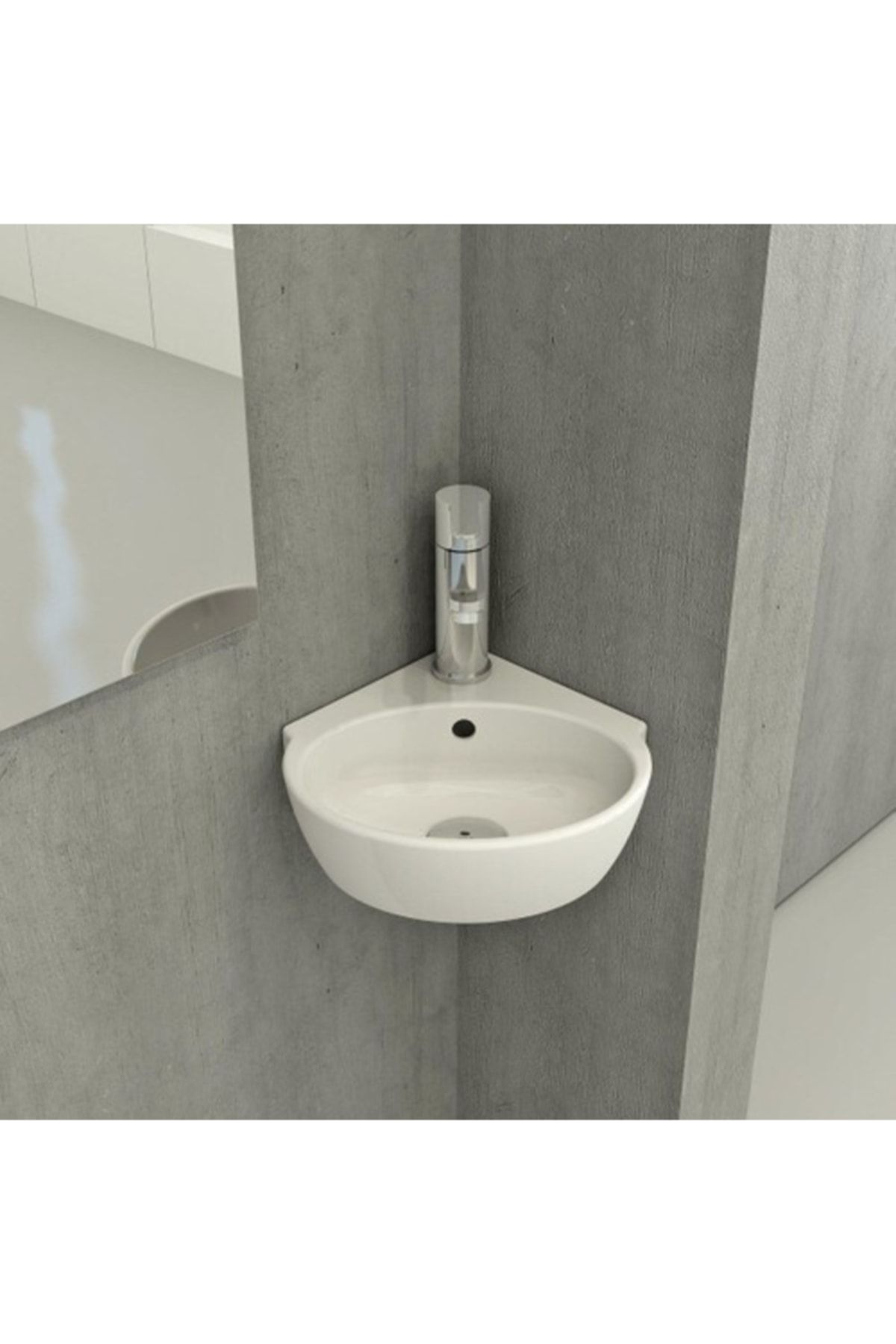 Bocchi 1392-001-0126 Mini Köşe Lavabo 30 Cm - Beyaz
