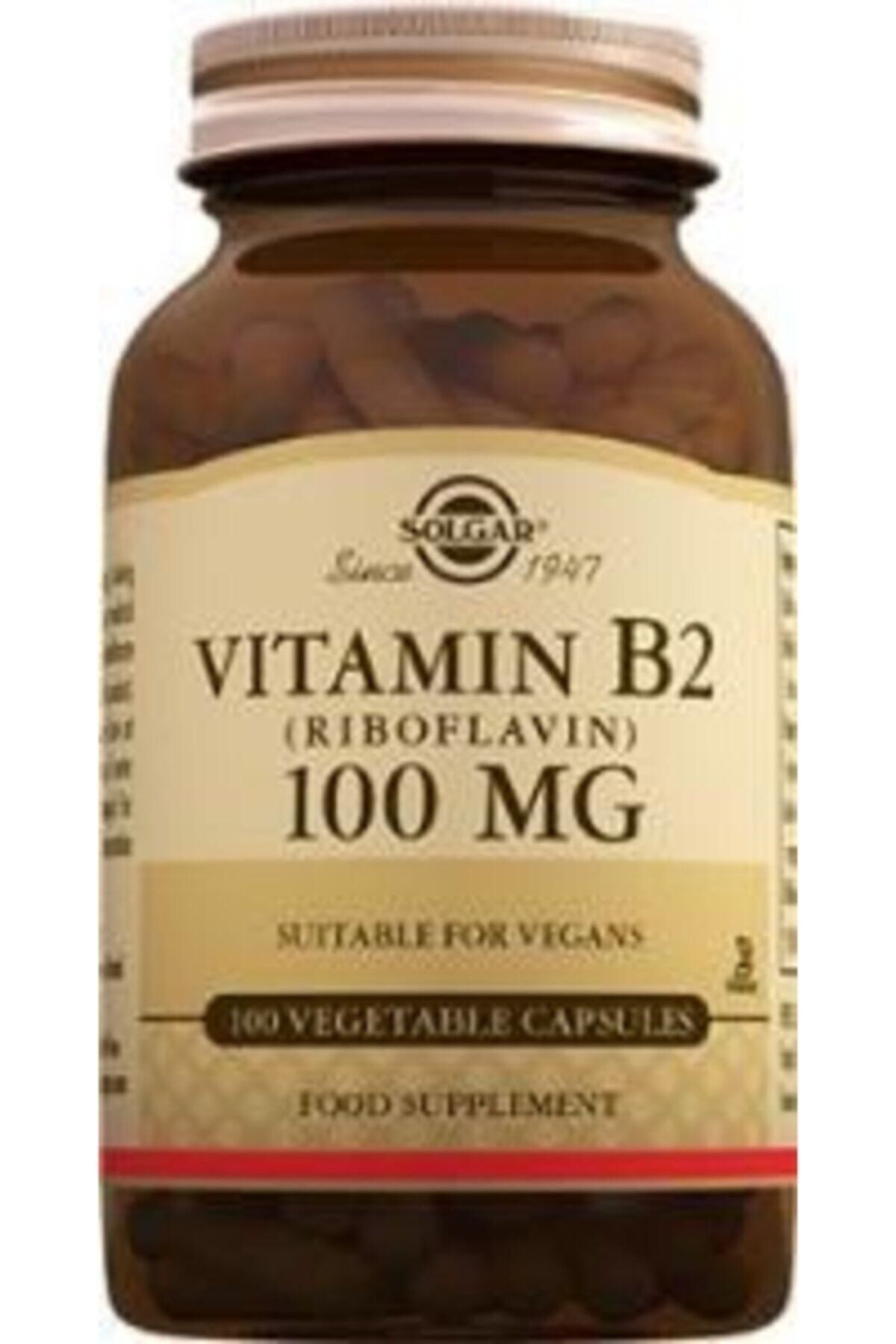 Solgar Vitamin B2 100 Mg 100 Kapsül