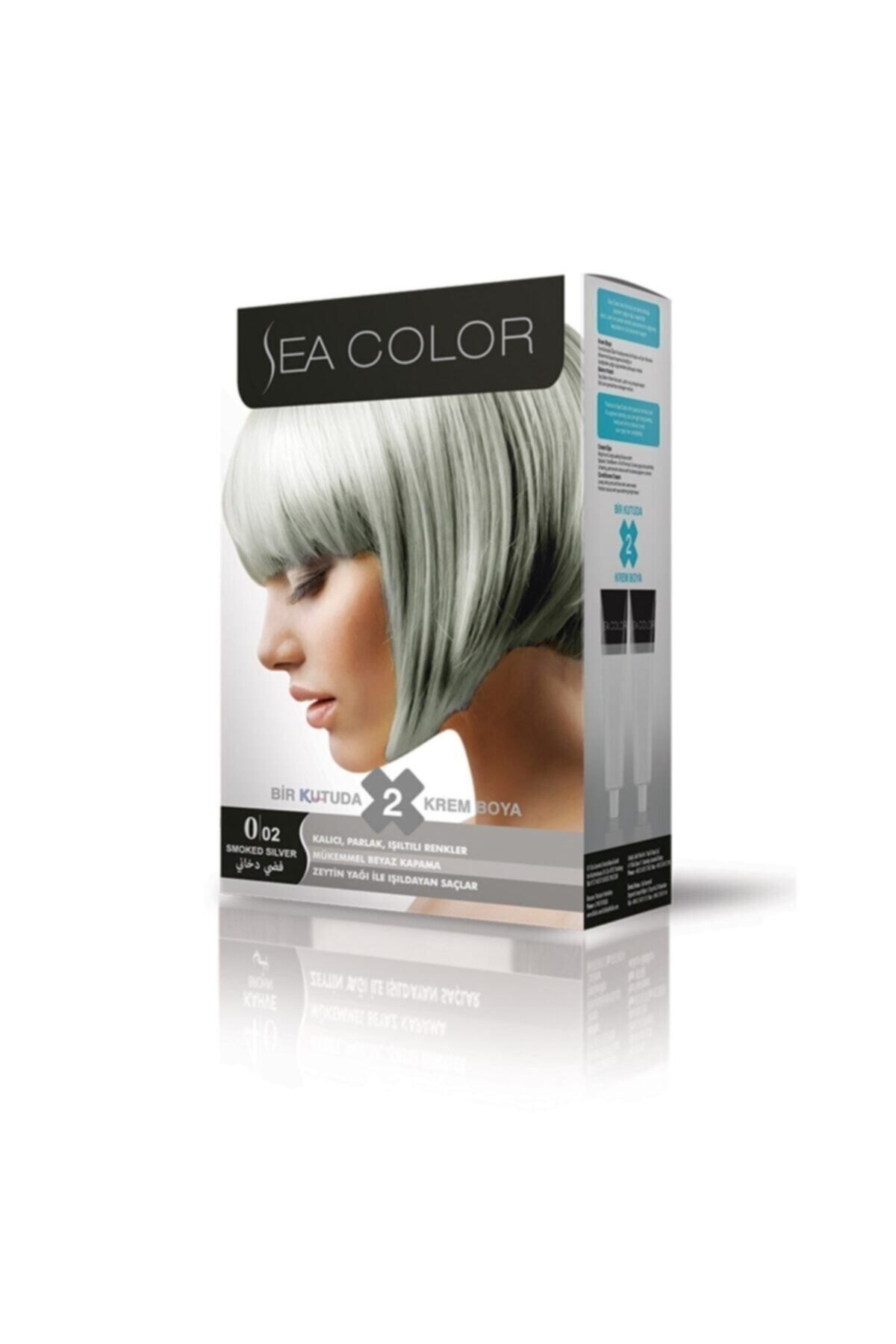 Sea Color Saç Boyası 0,02 Gümüş Gri
