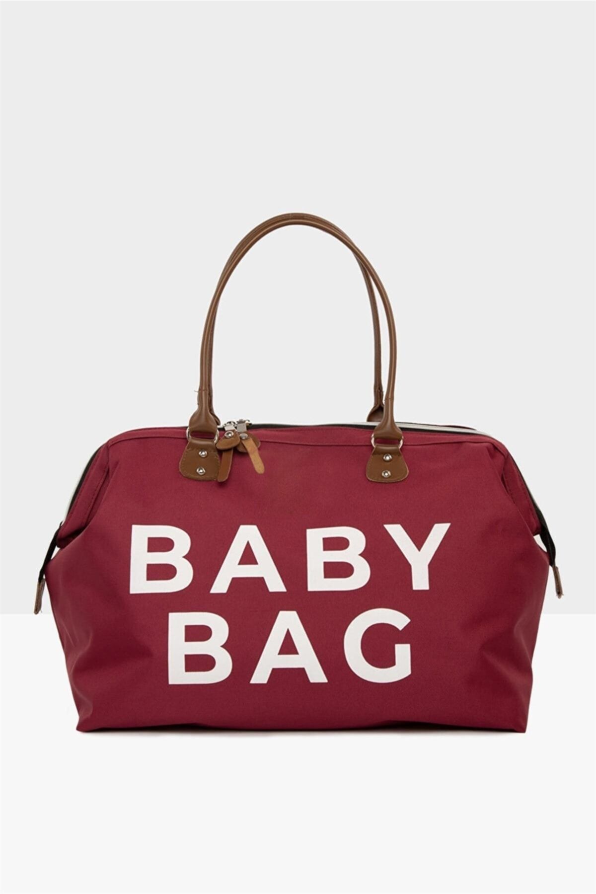 Bagmori Bordo Baby Bag Baskılı Bebek Bakım Çantası