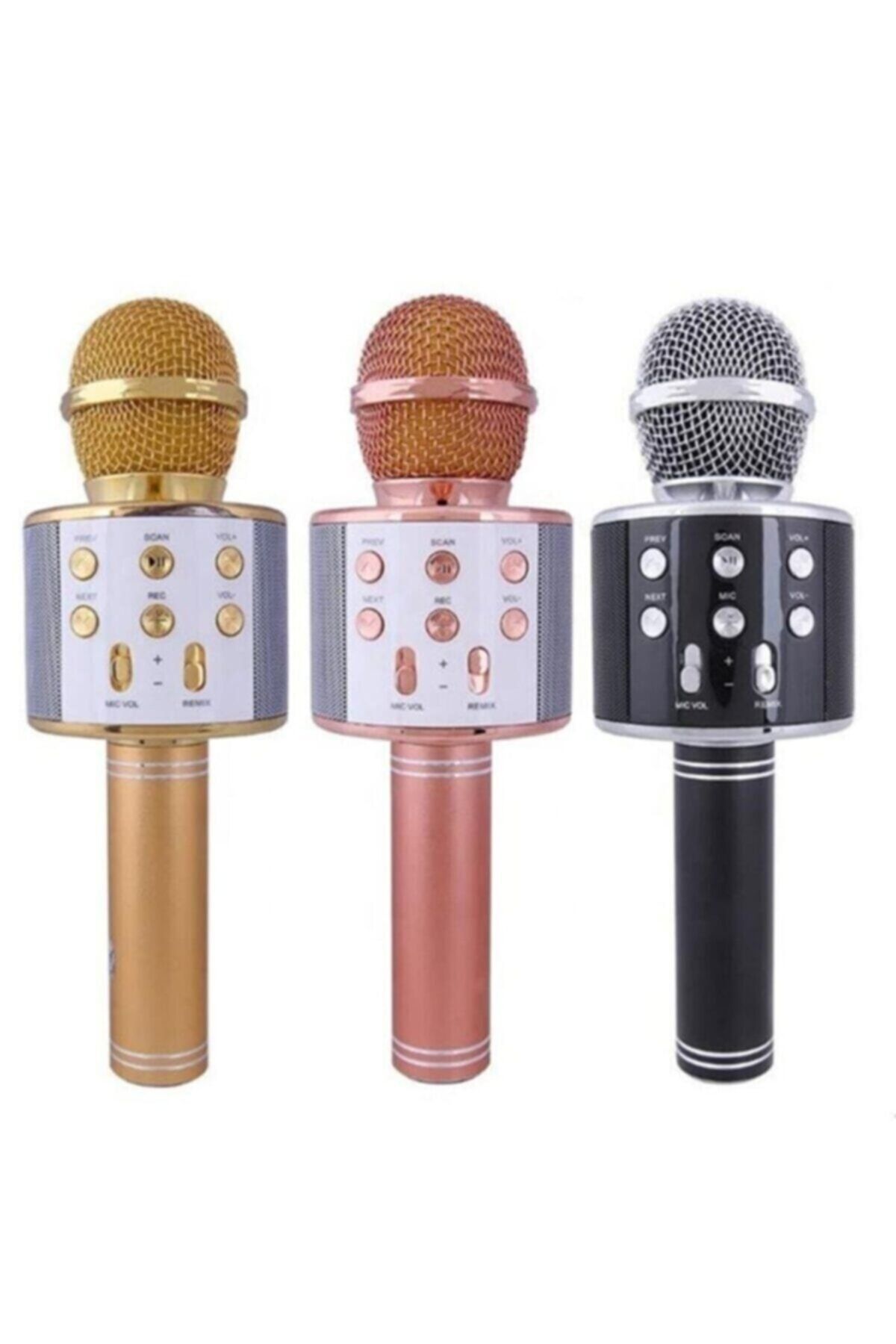 Genel Markalar Wster Karaoke Mikrofon Dahili Hoparlörlü Usb Flash Destekli Ws-858 Türkçe Içerikli