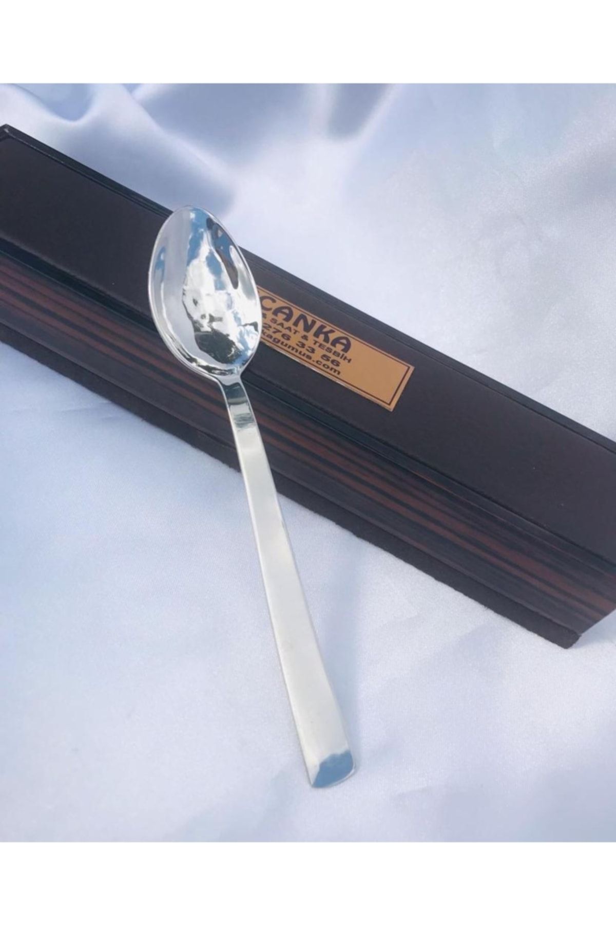 Canka 925 Ayar Gümüş Tatlı Kaşığı