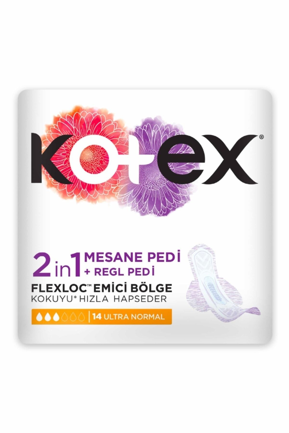 Kotex Ped 2in1 Regl + Mesane Ultra Normal 14