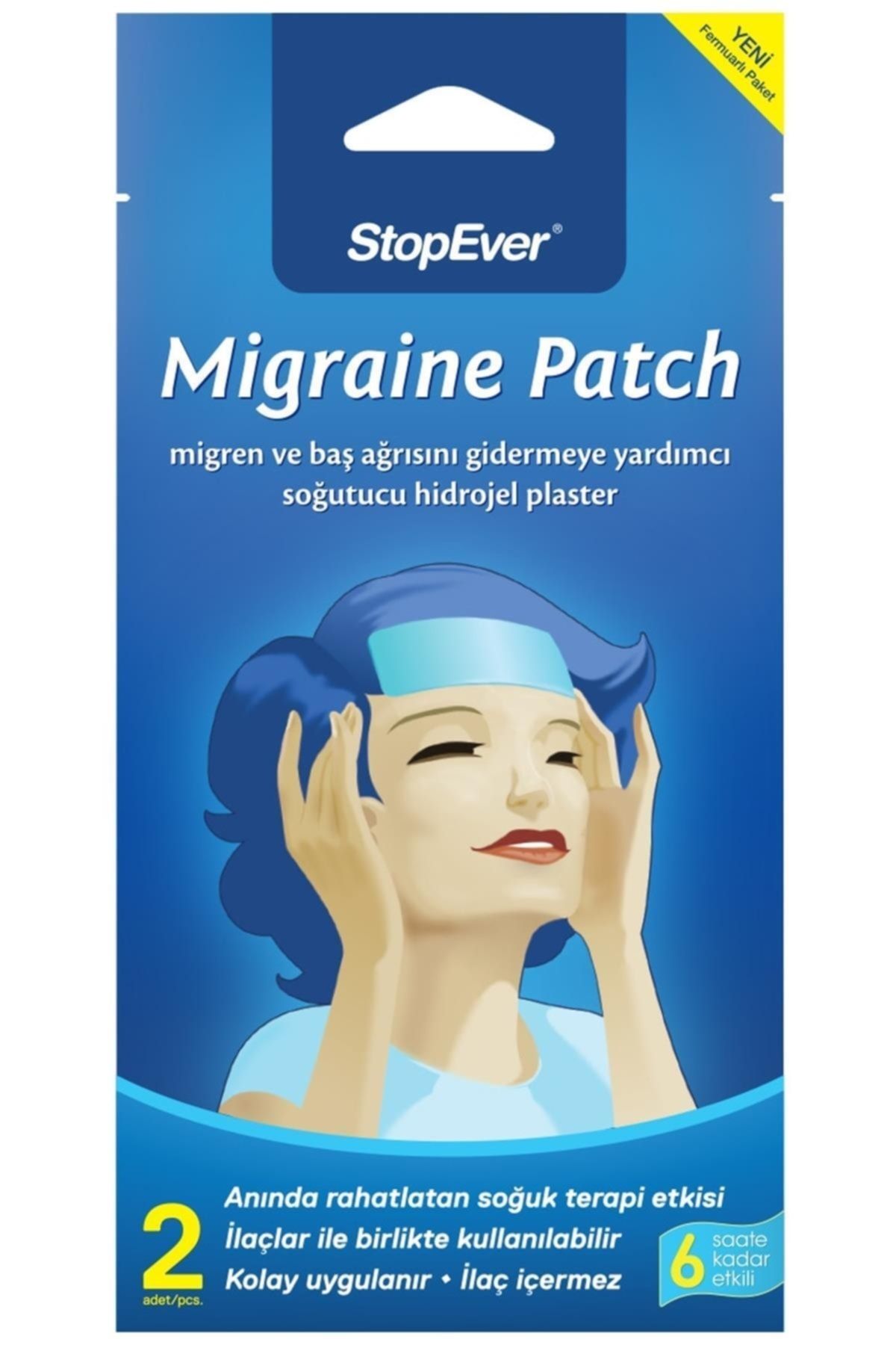 StopEver Marka: Migraine Patch Soğutucu Hidrojel Plaster Kategori: Diğer Sağlık Ürünleri