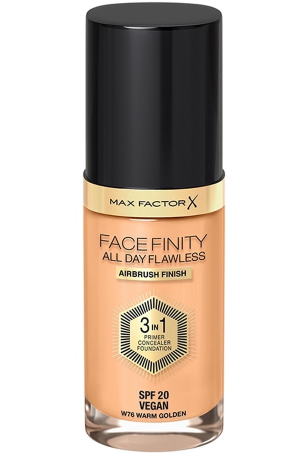 Max Factor Marka: Facefinity 3'ü 1 Arada Kalıcı Fondöten 76 Warm Golden Kategori: Fondöten