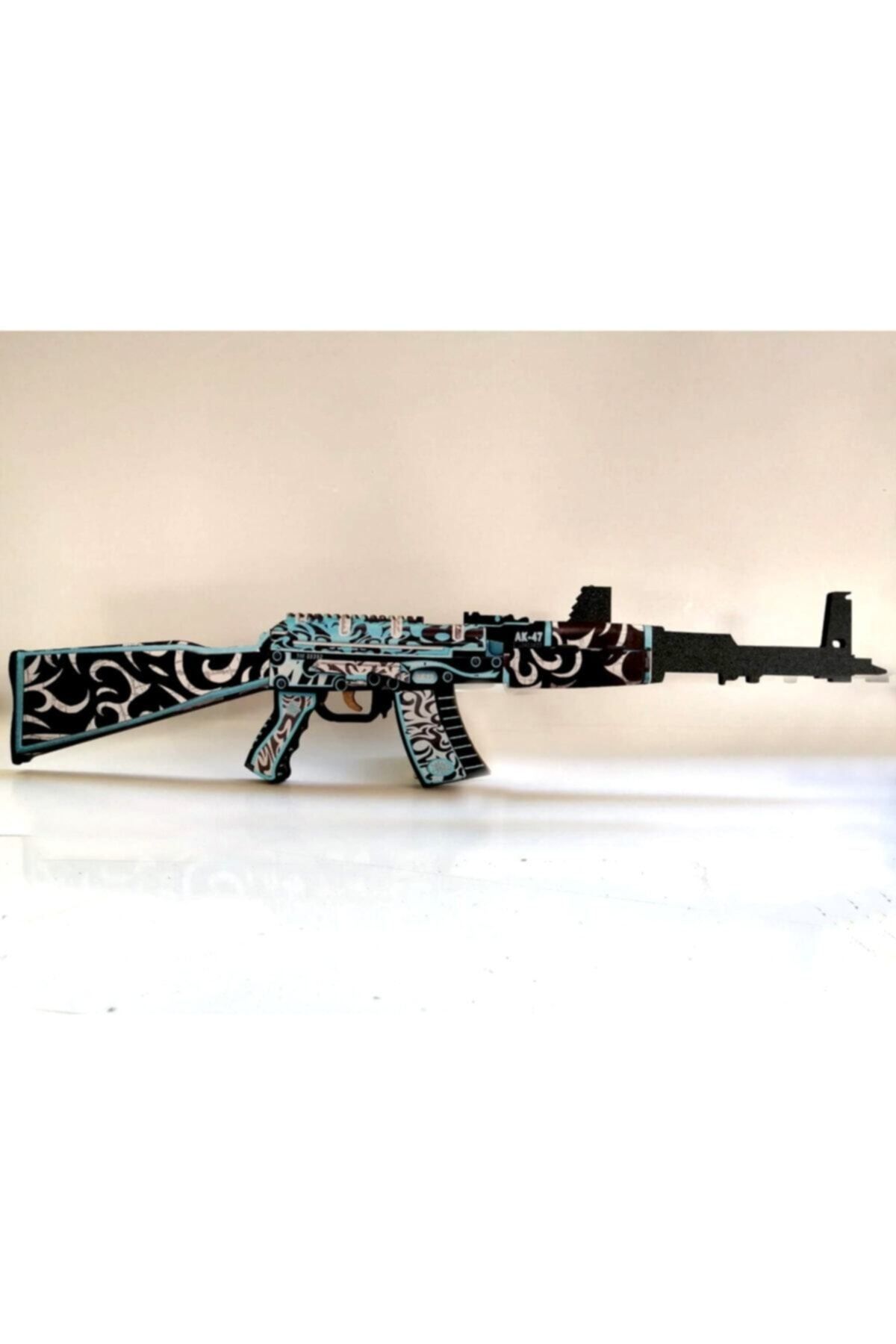 Genel Markalar Ahşap CS-GO Frontside Misty AK-47 Lastik Atar Oyuncak Tüfek