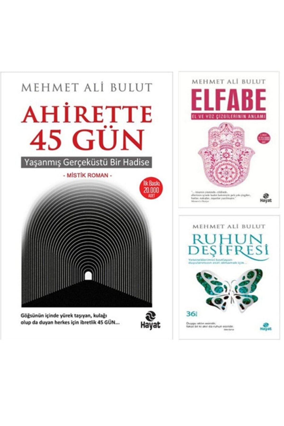 Hayat Yayınları Elfabe - Ahirette 45 Gün - Ruhun Deşifresi Mehmet Ali Bulut 3 Kitap Set