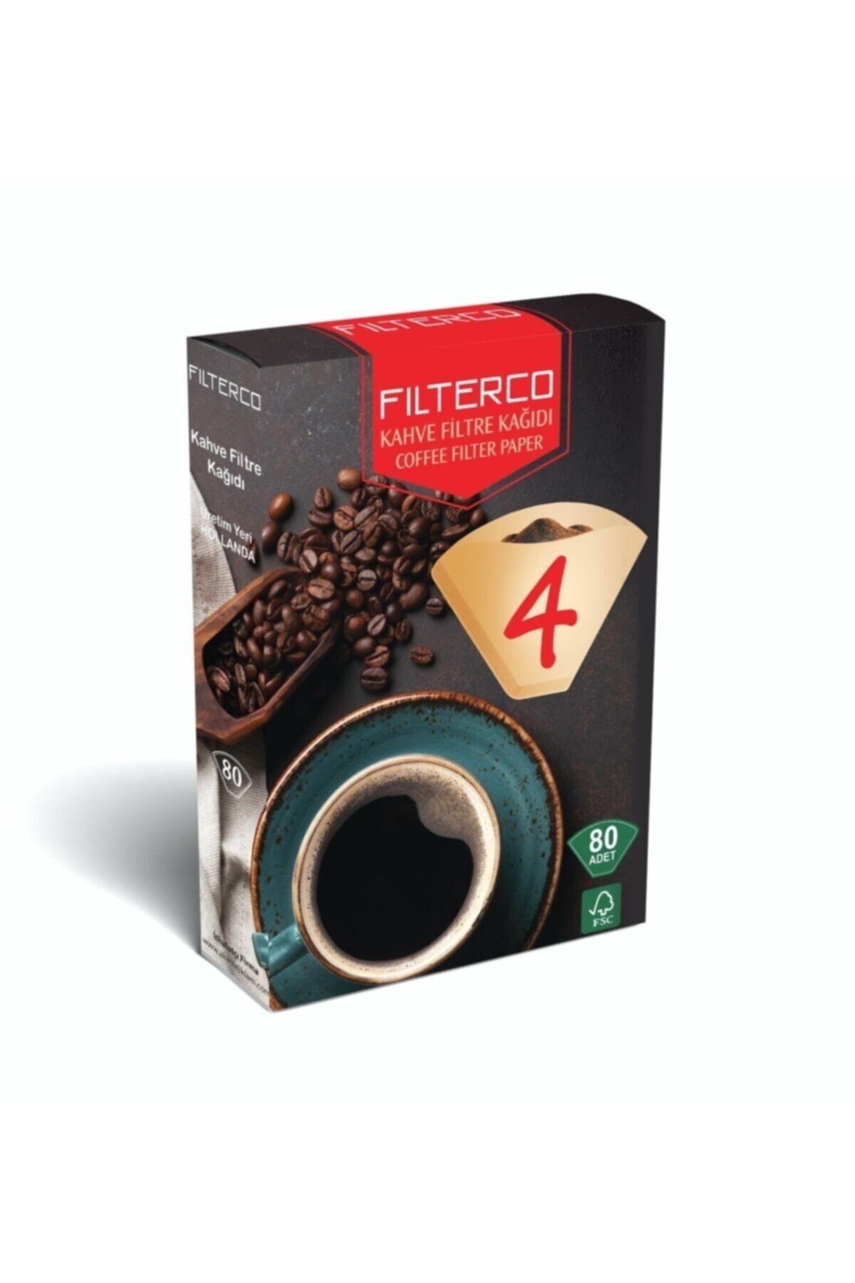 Filterco Kahve Filtre Kağıdı 1 X 4 80 Li