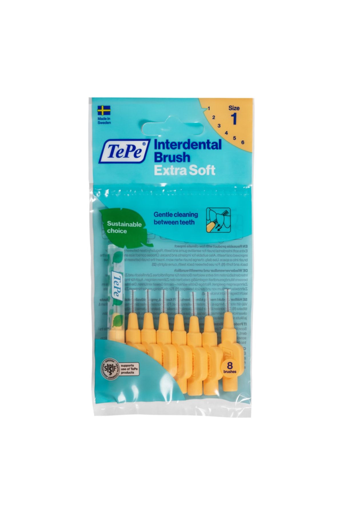 TePe Interdental Brush Extra X Soft Arayüz Fırçası Turuncu 0.45 Mm 8 Li