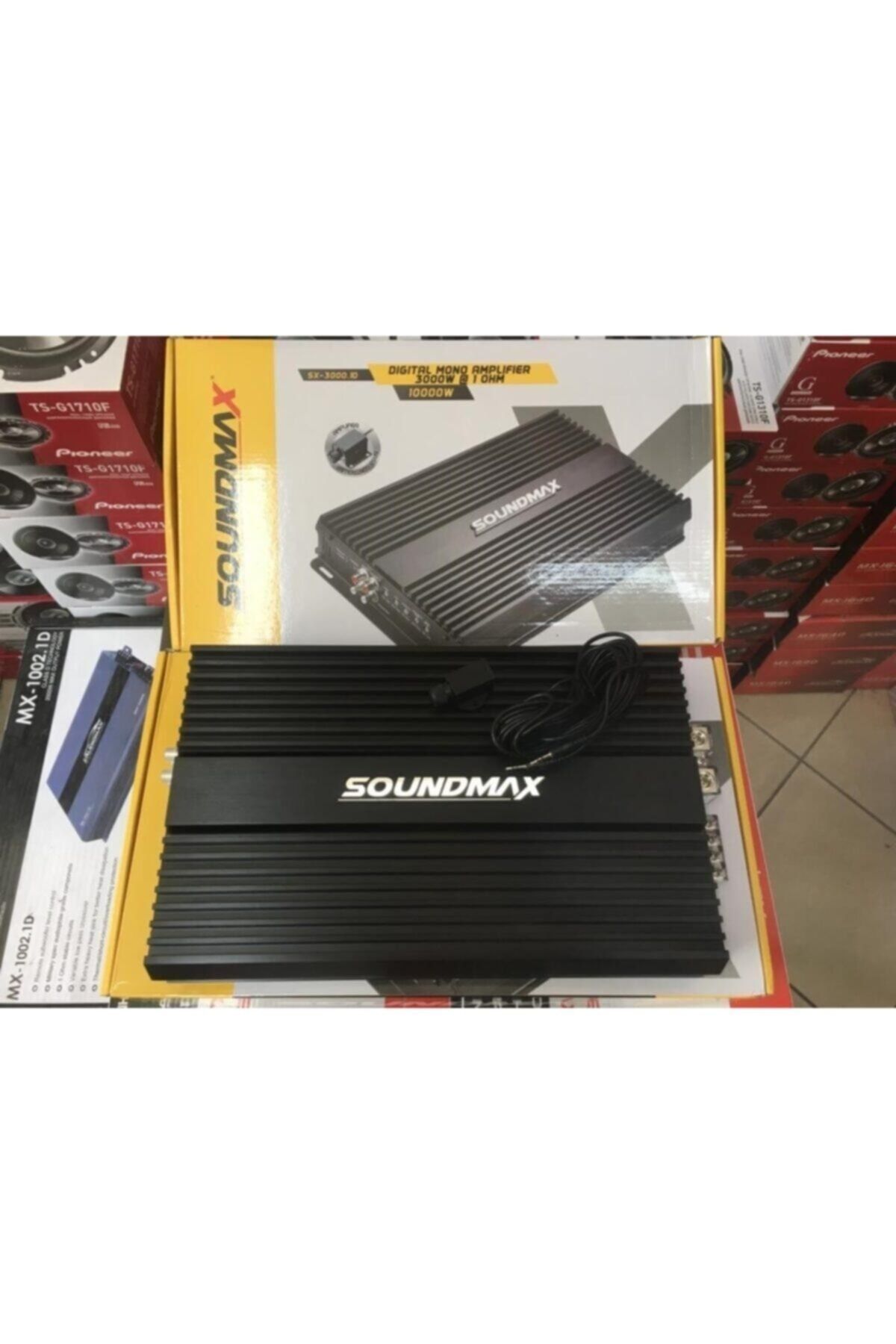 Soundmax Sx-3000.1d Mono Amfi 10.000 Watt Bas Kontrol Aparatlı