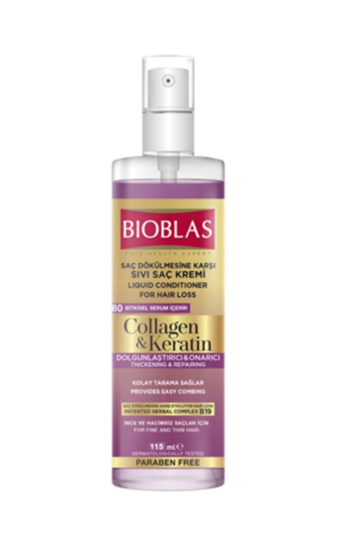 Bioblas Saç Dökülmesine Karşı Collagen&keratin Sıvı Saç Kremi 115ml