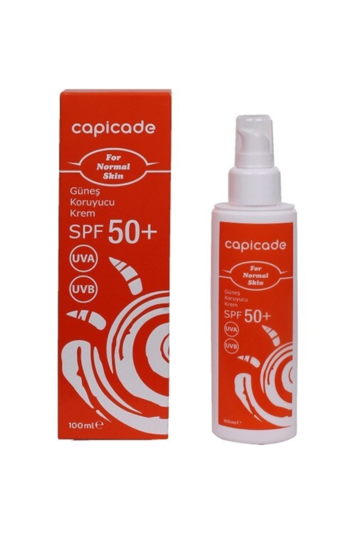 Capicade Güneş Koruyucu Krem Spf50+ 100ml For Normal Skin