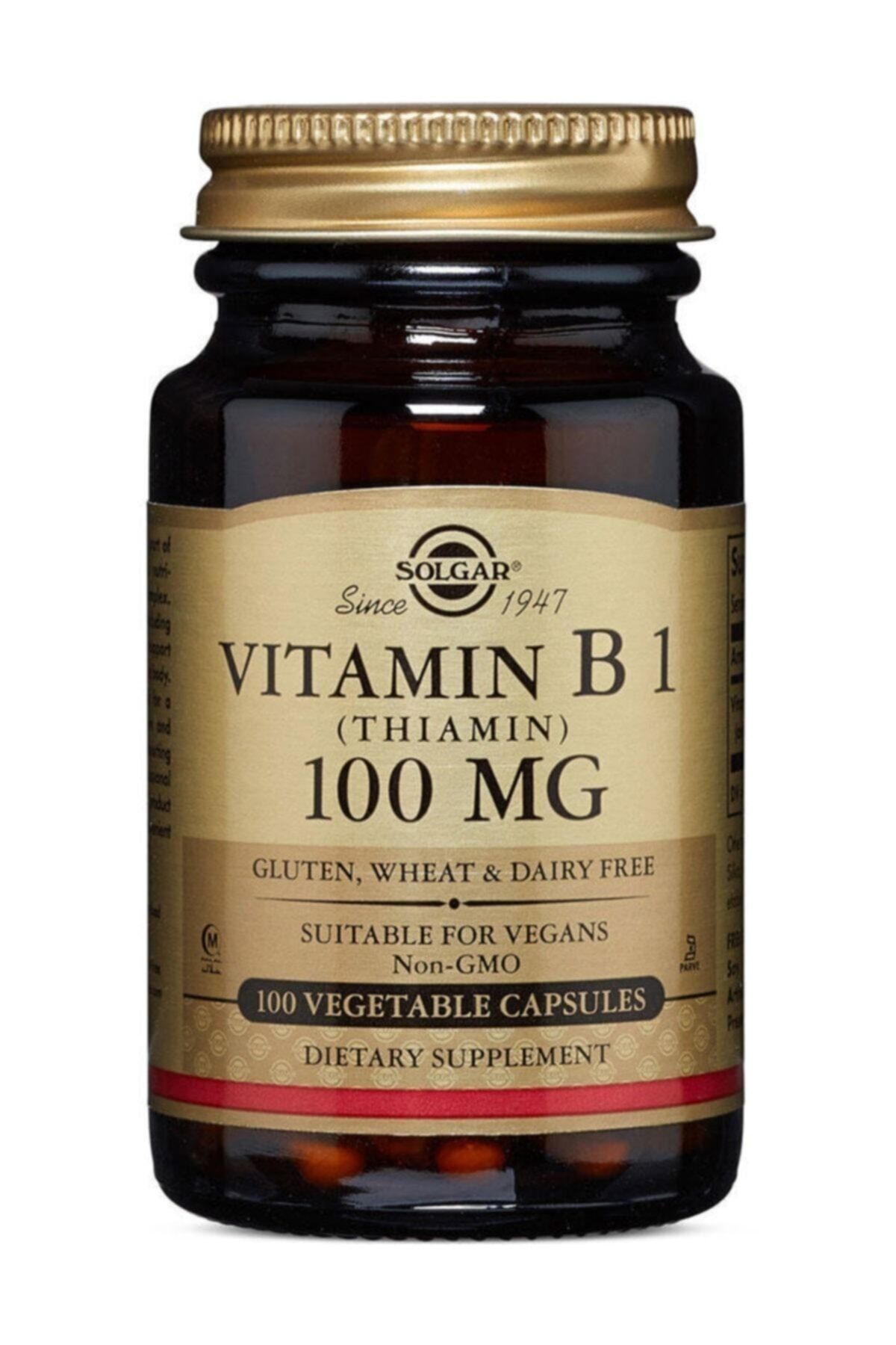 Solgar Vitamin B1 thiamin 100 mg 100 Tablet