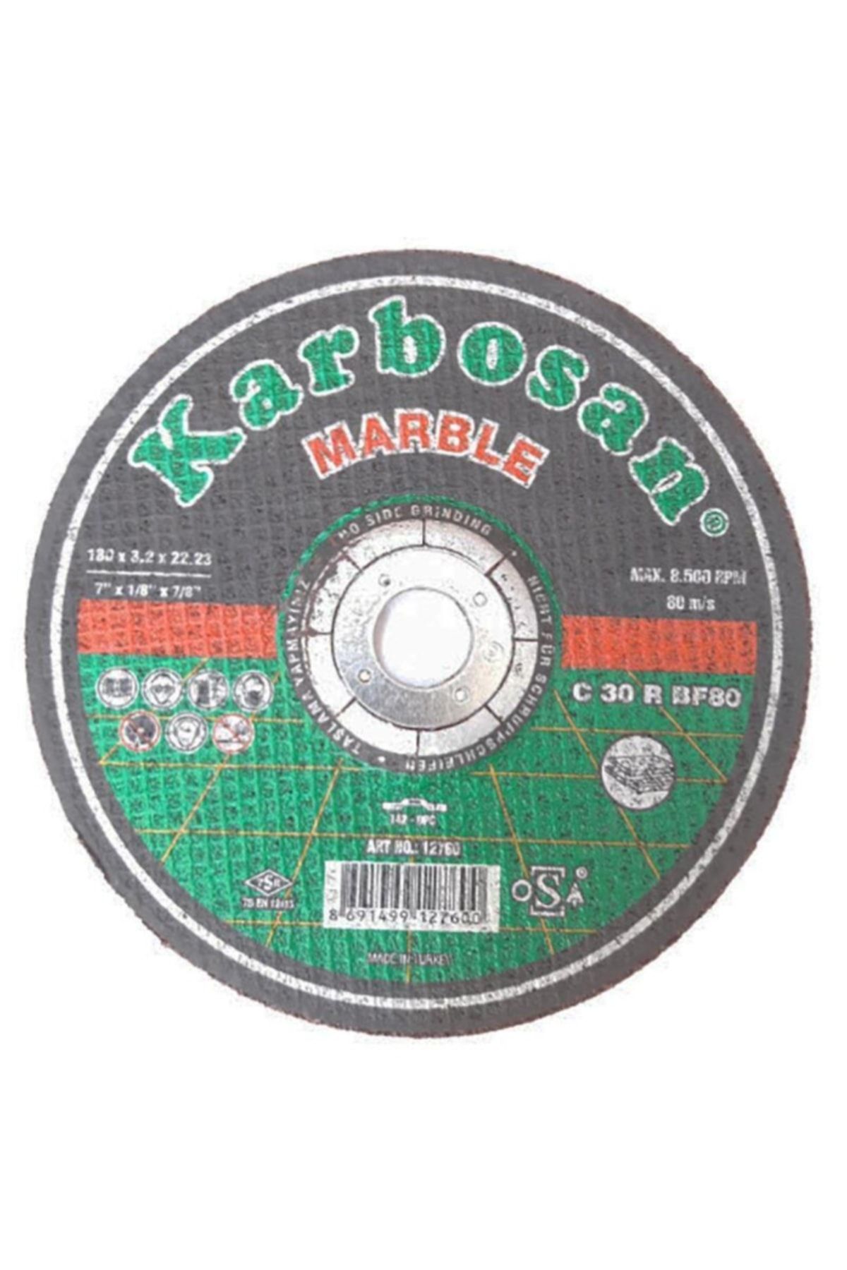 KARBOSAN Marble Mermer Kesme Diski 180x3,2x22,23 - Değişenua