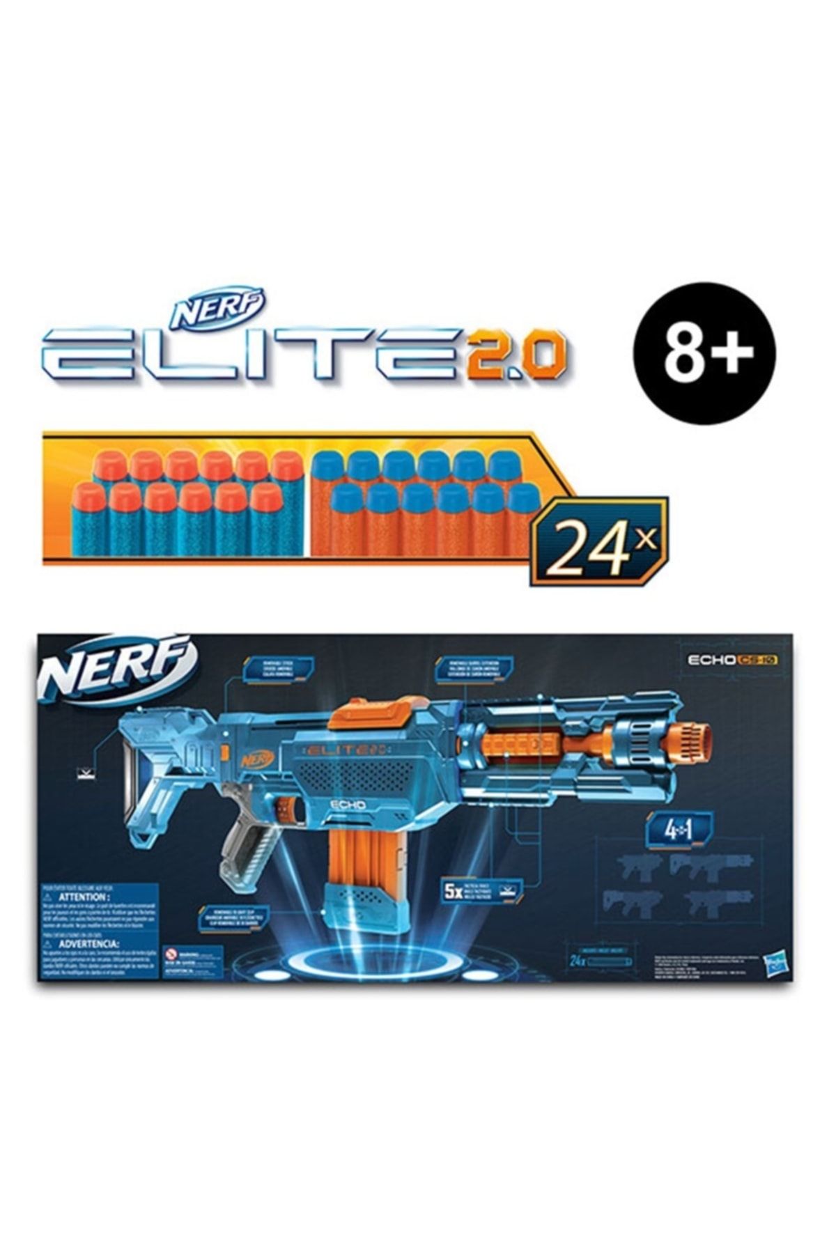 Nerf Elite 2.0 Echo Cs-10 Dart Tabancası