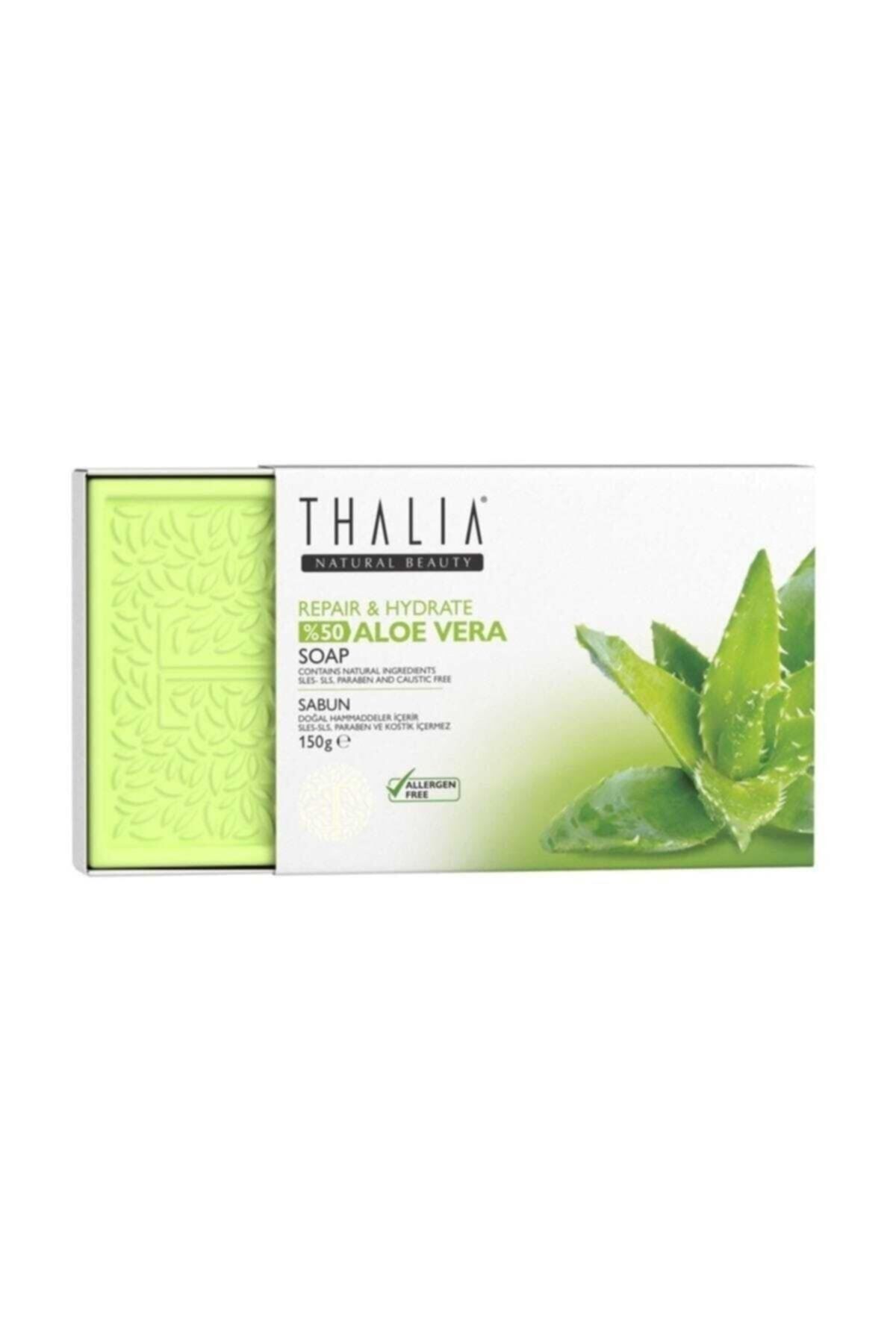 Thalia Onarıcı Etkili %99 Aloe Vera Özlü Doğal Katı Sabun 75 Gr X 2