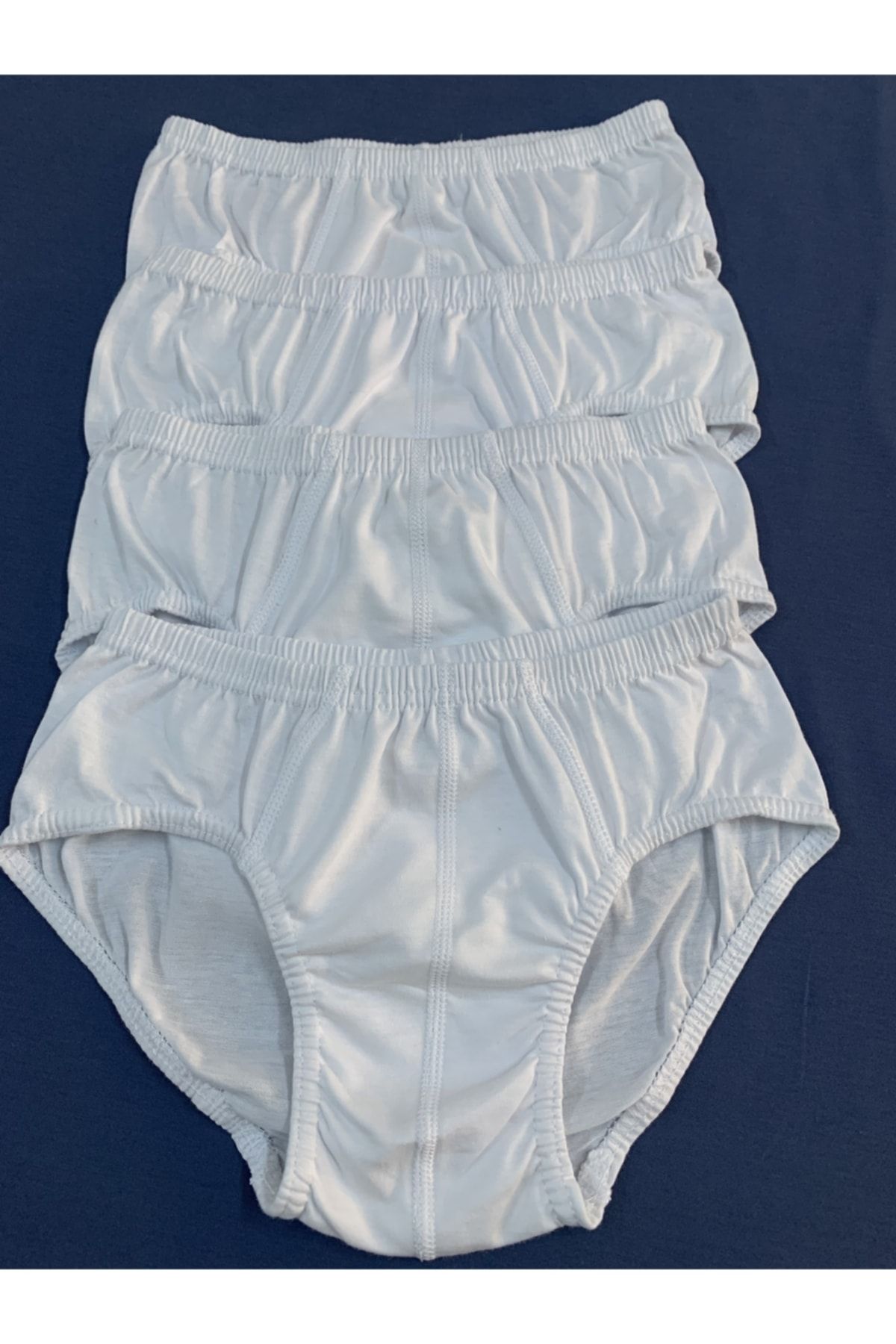 Öztaş Underwear Erkek Çocuk Beyaz Süprem Slip 4'lü Paket