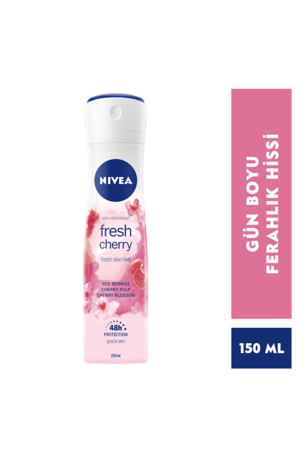 NIVEA Kadın Deodorant Fresh Cherry 48h 150 Ml