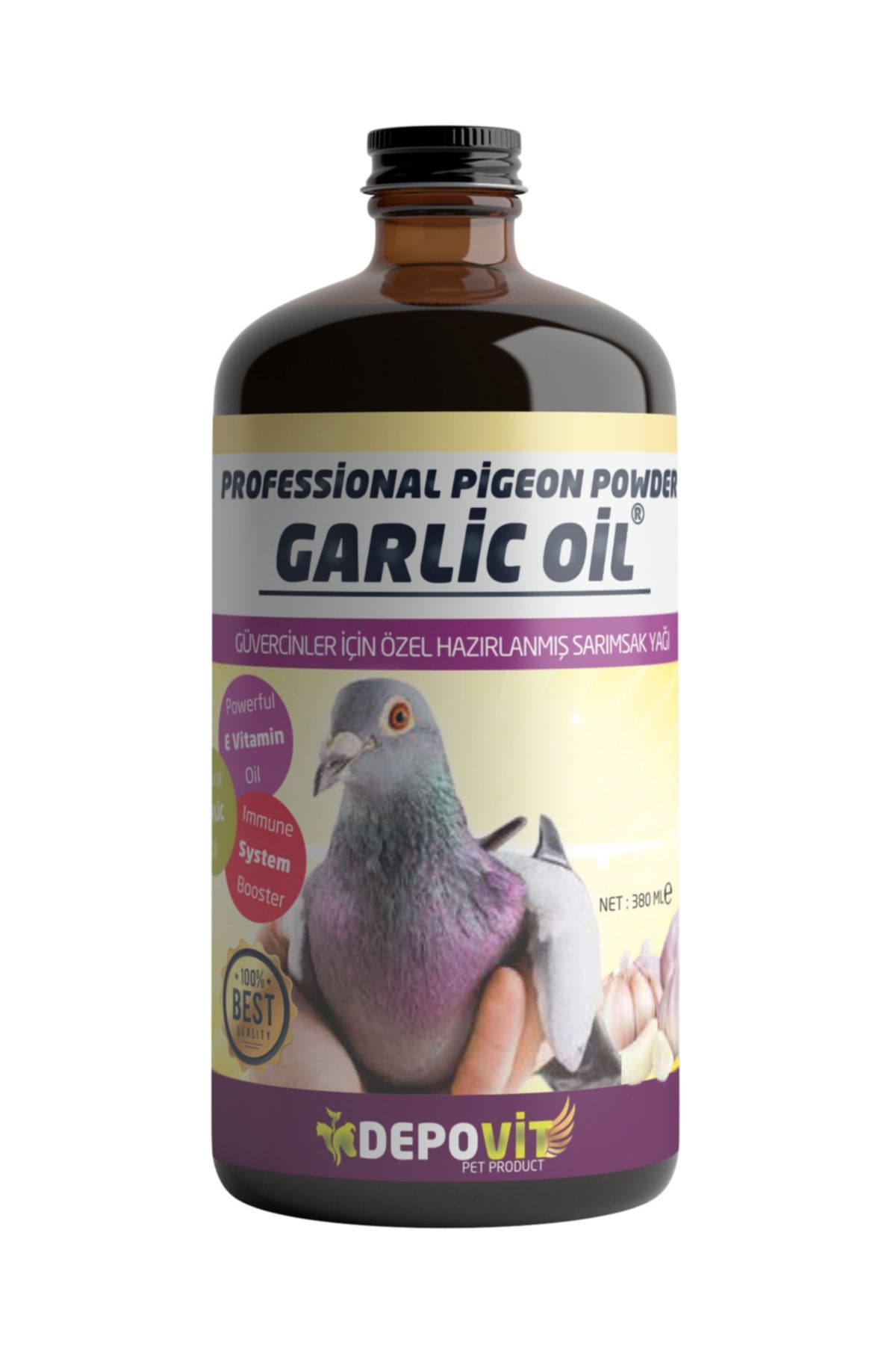 DEPOVİT Depovit Sarımsak Yağı Garlic Oil 380 ml Güvercin Yem Katkısı