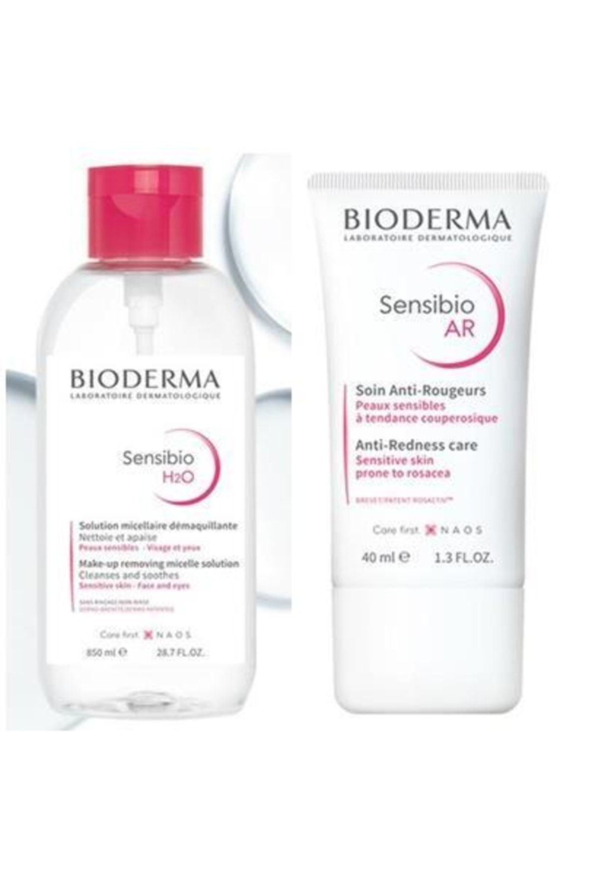 Bioderma Sensibio H2o 850 Ml+ Sensibio Ar Cream 40 Ml