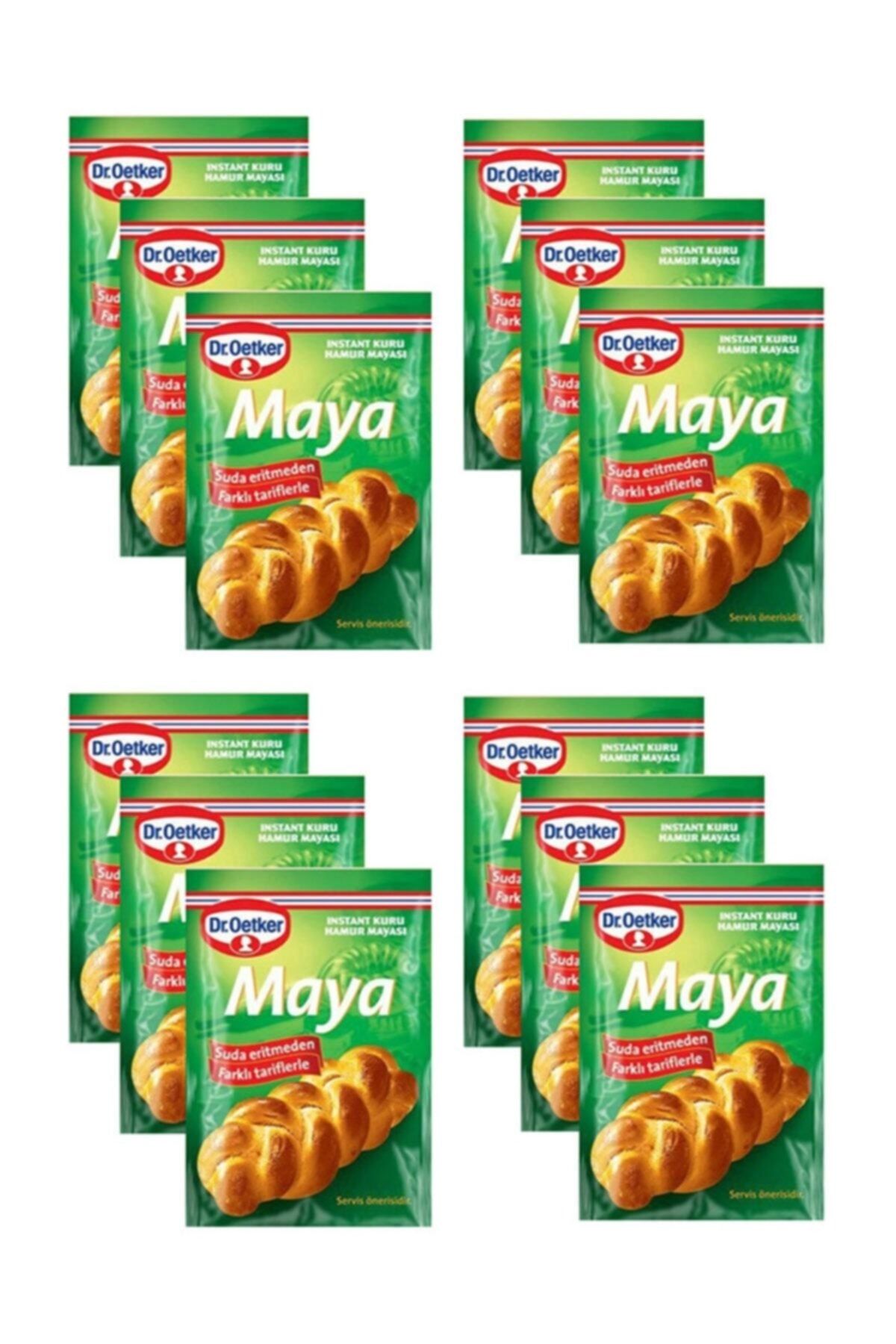 Dr. Oetker Instant Kuru Maya 10 Gr X 12 Paket