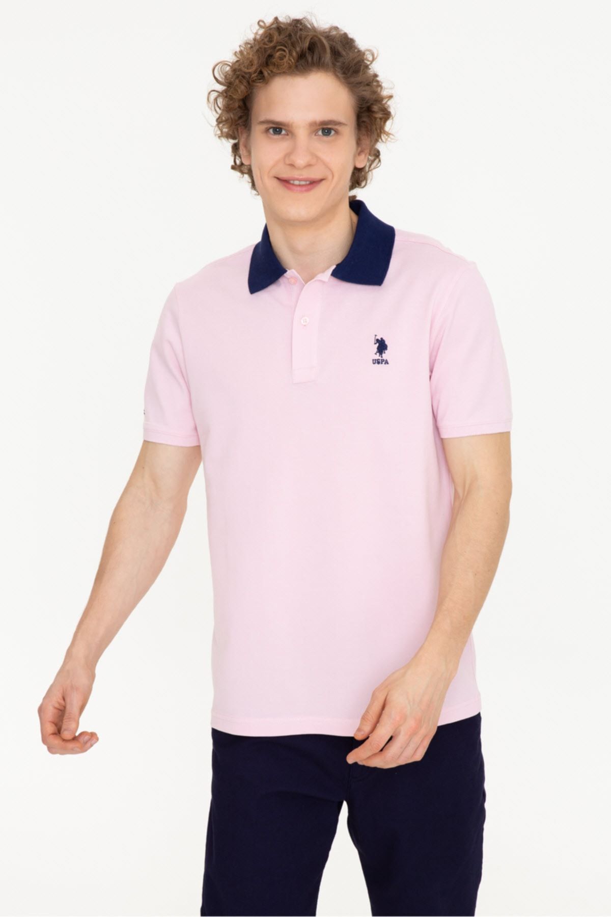 U.S. Polo Assn. Pembe Erkek T-Shirt
